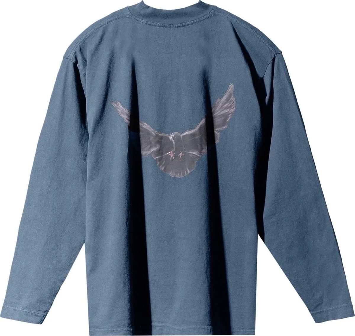 image of Balenciaga Gap Dove Long sleeve Tee in Dark Blue, Men's (Size XL)