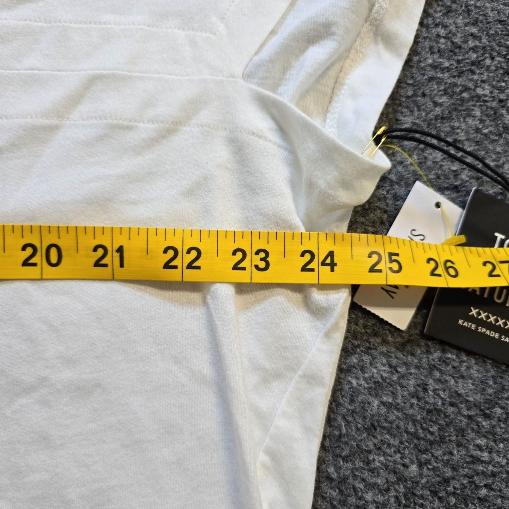 Vintage kate spade new york Top Womens T-Shirt Dolman Capsule Minimal Casual White Jersey Cotton Round Neck Short Sleeve L Regular* Size L / US 10 / IT 46 - 5 Thumbnail