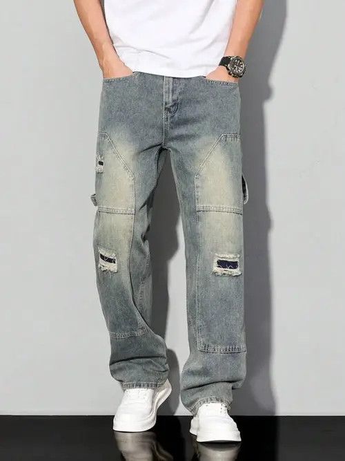 Japanese Brand Mayuzumi x Shia Casual Fit Cargo Distressed jeans Size US 32 / EU 48 - 5 Thumbnail