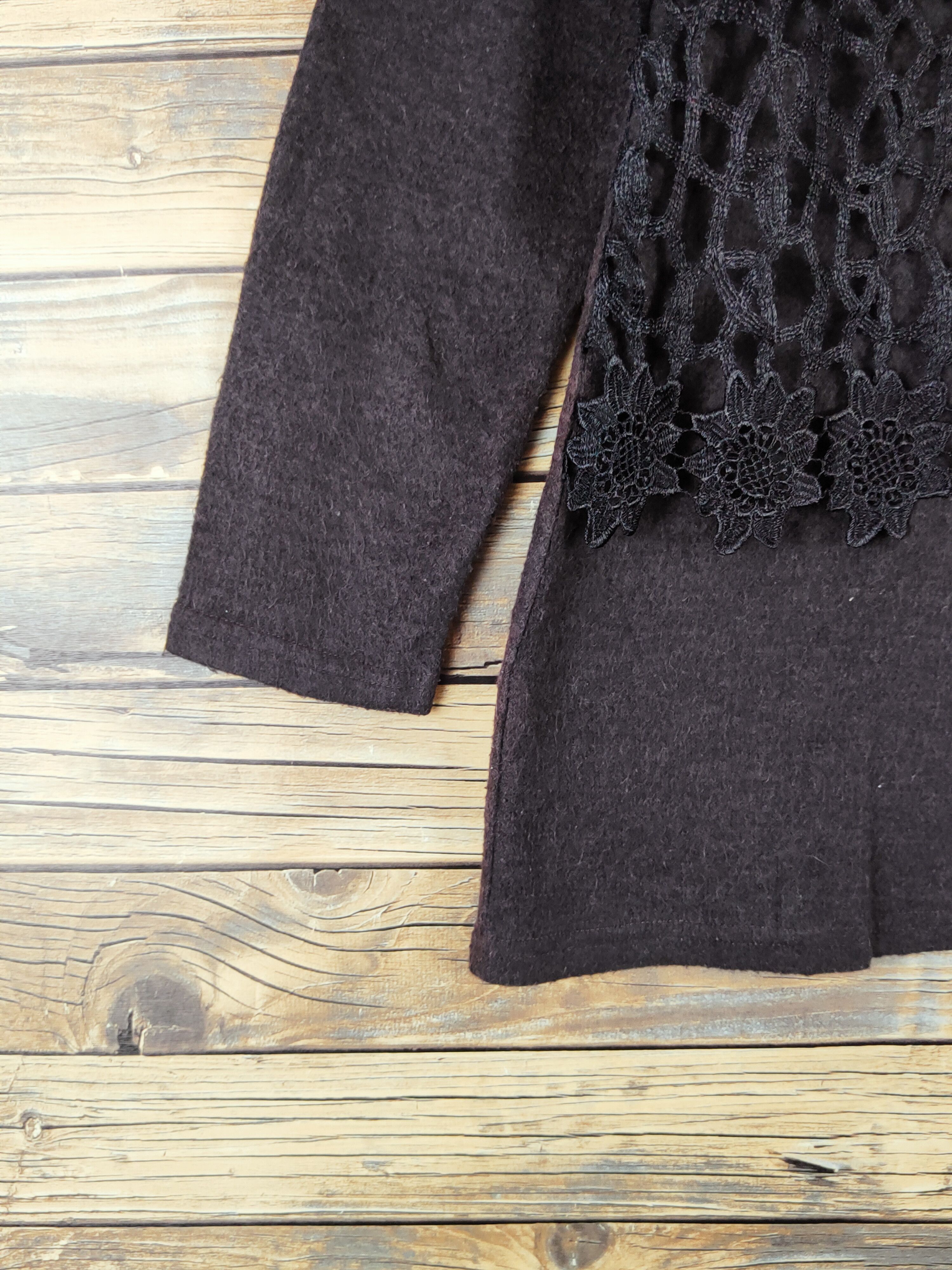 Homespun Knitwear × Japanese Brand × Vintage Japanese Brand Dark Gray Knitwear Blouses #W984 Size M / US 6-8 / IT 42-44 - 4 Thumbnail