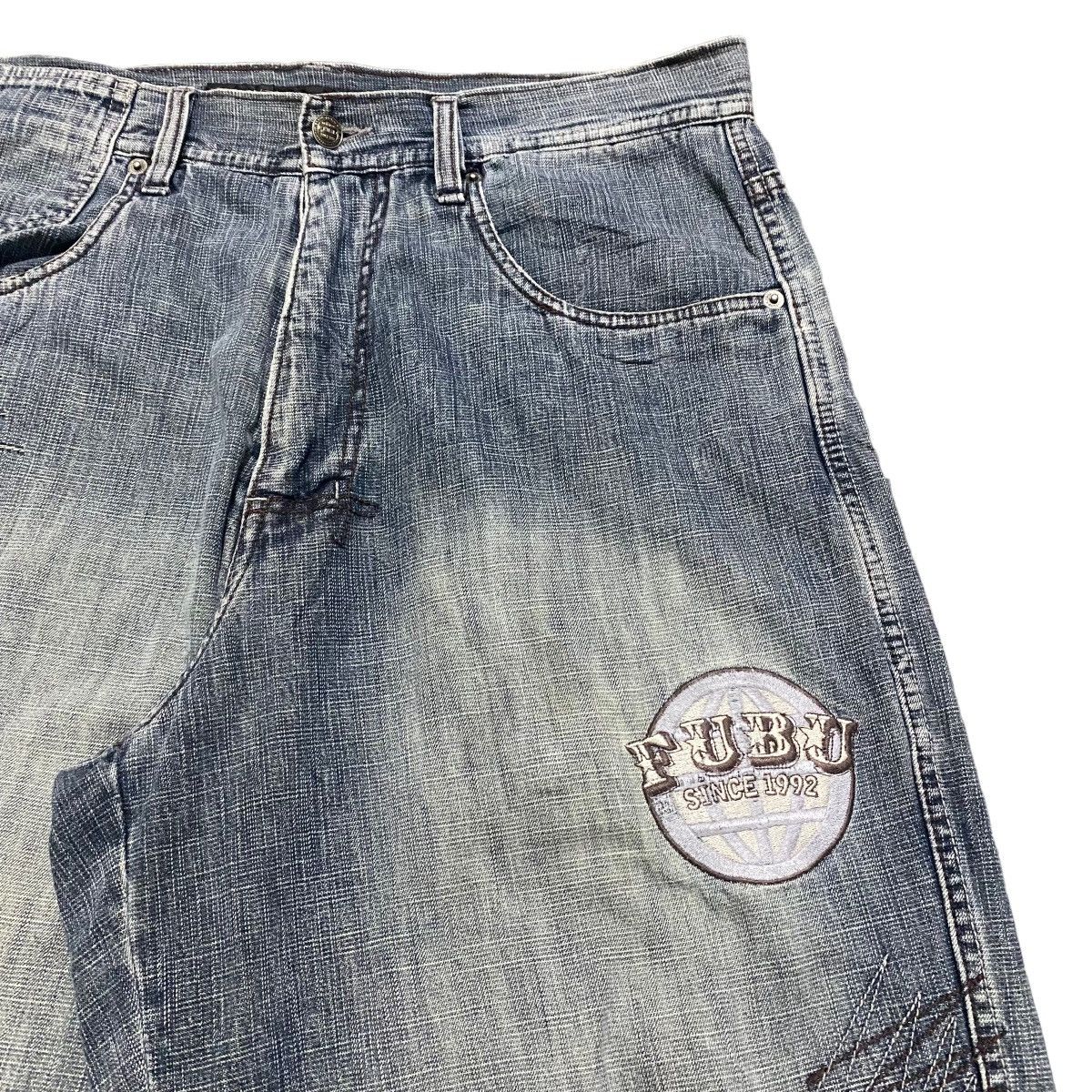 Fubu Vintage FUBU VARSITY Denim Baggy Pants Size US 34 / EU 50 - 4 Thumbnail