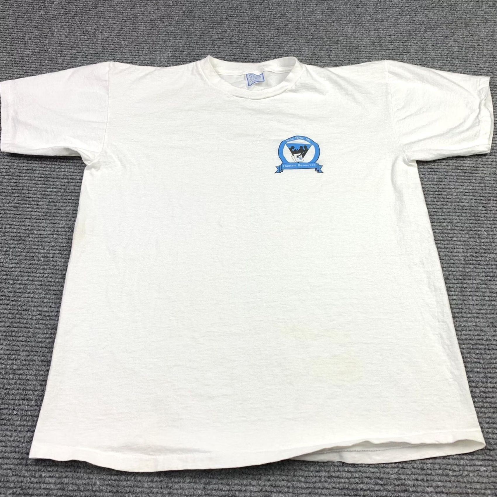 Vintage VINTAGE Human Resources T-Shirt XL White 100% Cotton Graphic Tee 90s Size US XL / EU 56 / 4 - 3 Thumbnail