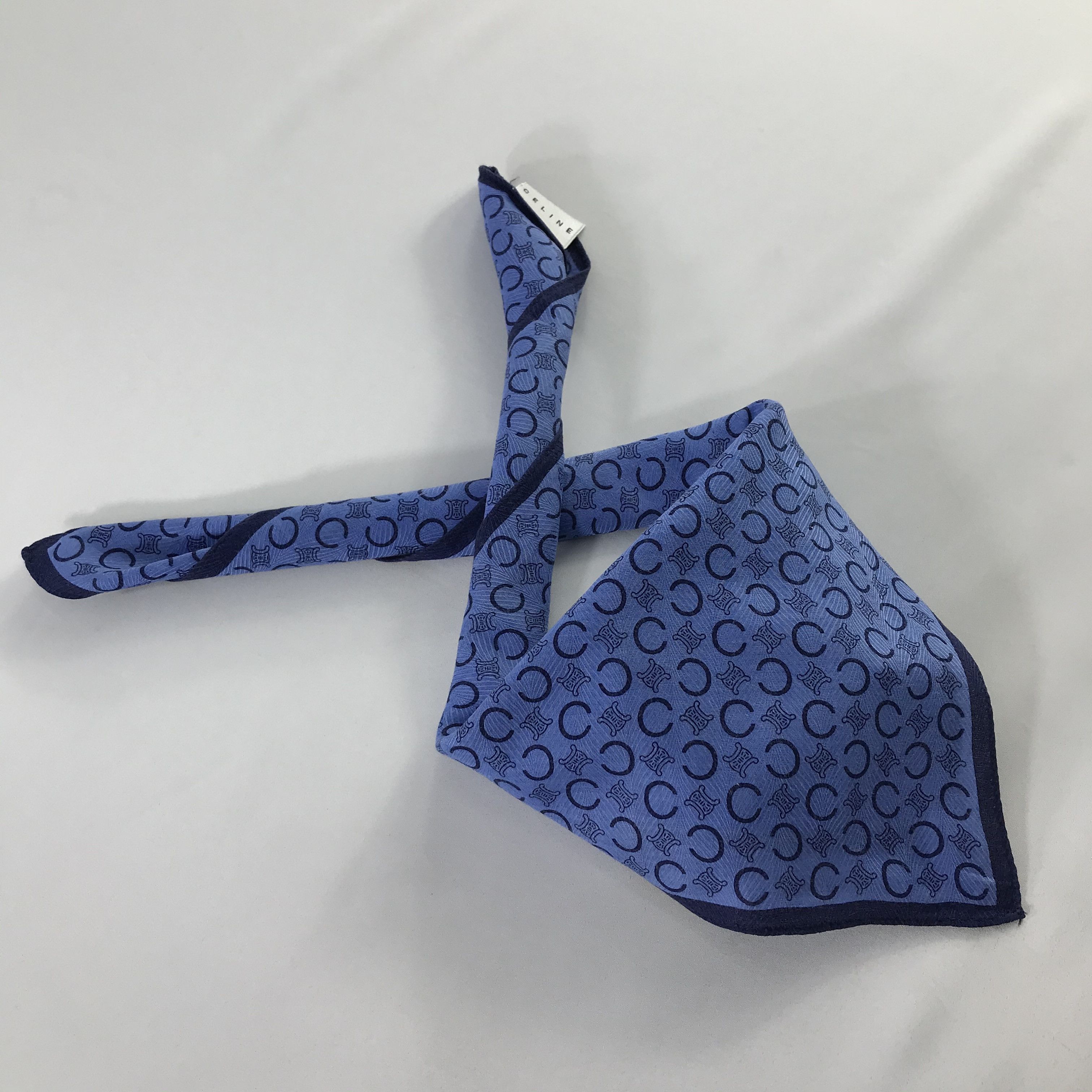 Celine × Vintage Celine Bandana / Handkerchief / Neckerchief - S586 Size ONE SIZE - 4 Thumbnail