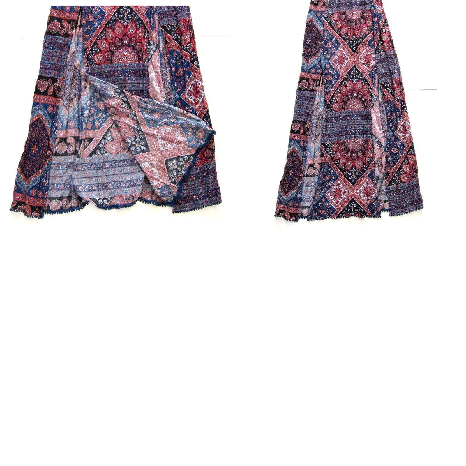 American Eagle Outfitters VINTAGE American Eagle Rayon Pink Blue Black Paisley Floral Long Maxi Tank Slip Dress XS Size XS / US 0-2 / IT 36-38 - 8 Thumbnail