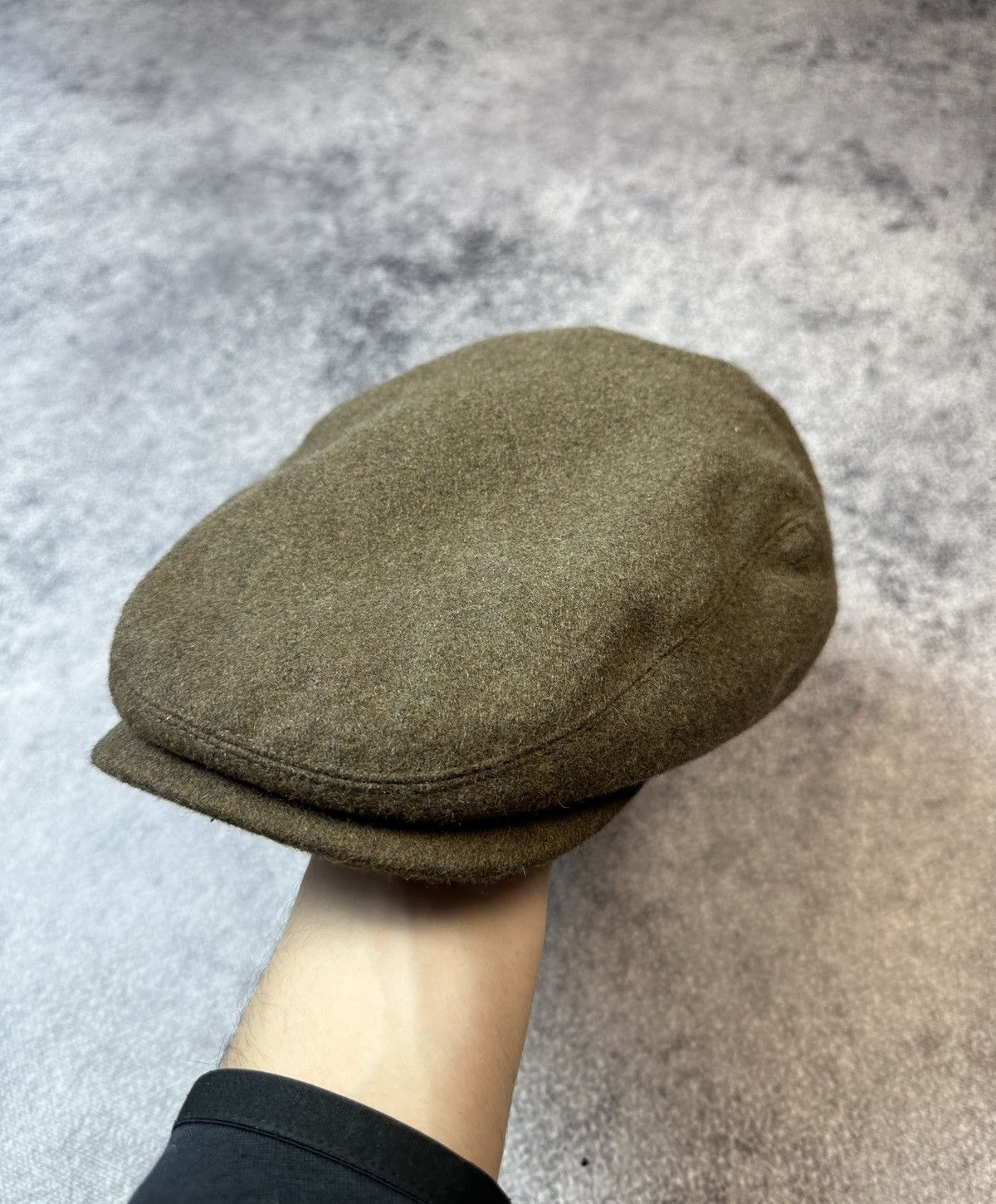 Barbour × Vintage Vintage Barbour Flat Cap Hat Wool UK Style Streetwear Logo Size ONE SIZE - 1 Thumbnail