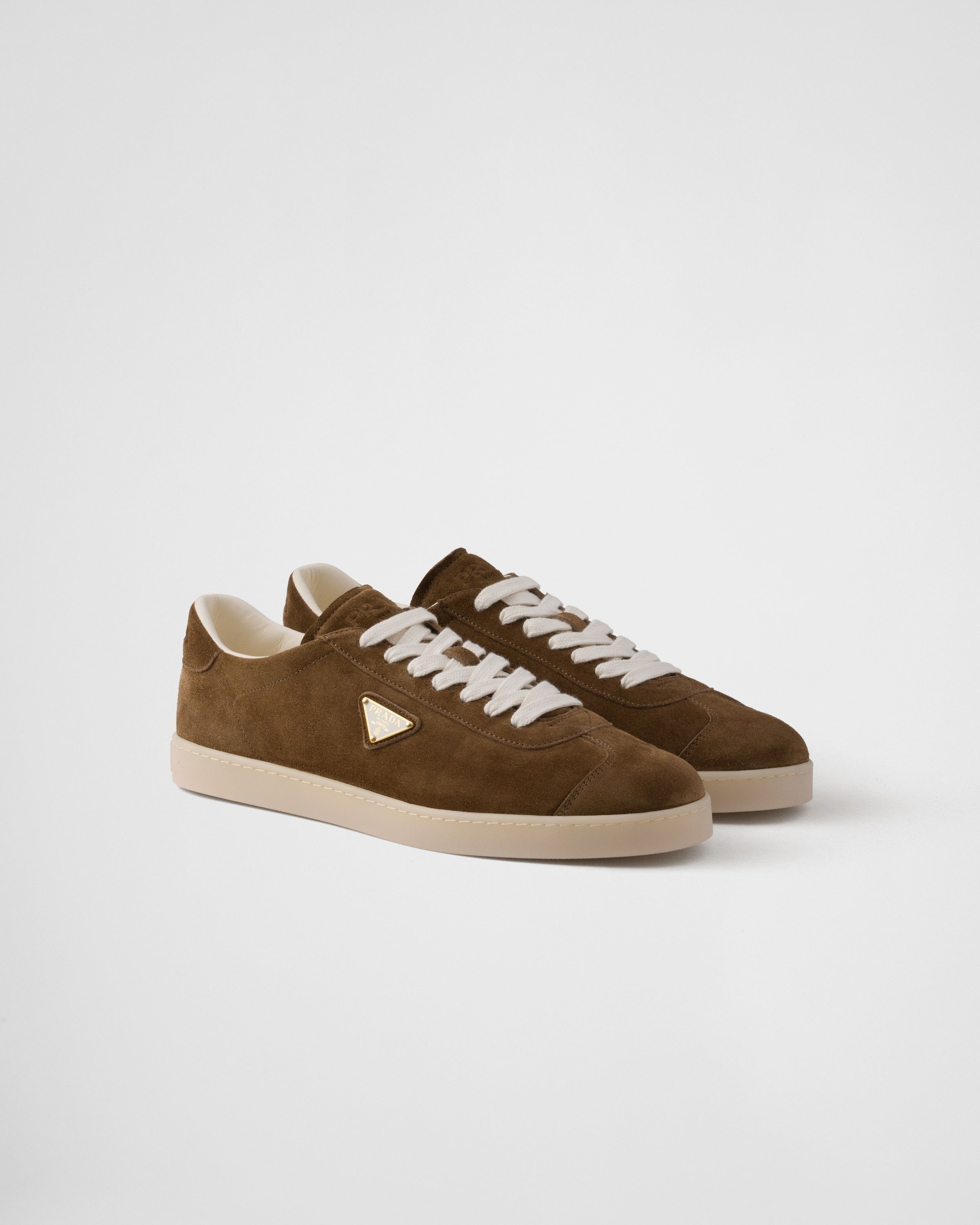 Prada o1mt1gz0325 Lane Suede Sneakers in Brown Size US 9 / EU 42 - 1 Thumbnail