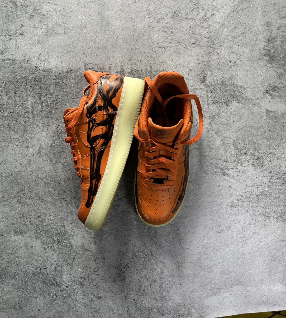 Nike Nike Air Force 1 Skeleton Orange — Rare Halloween Drop Size US 8 / EU 41 - 2 Thumbnail