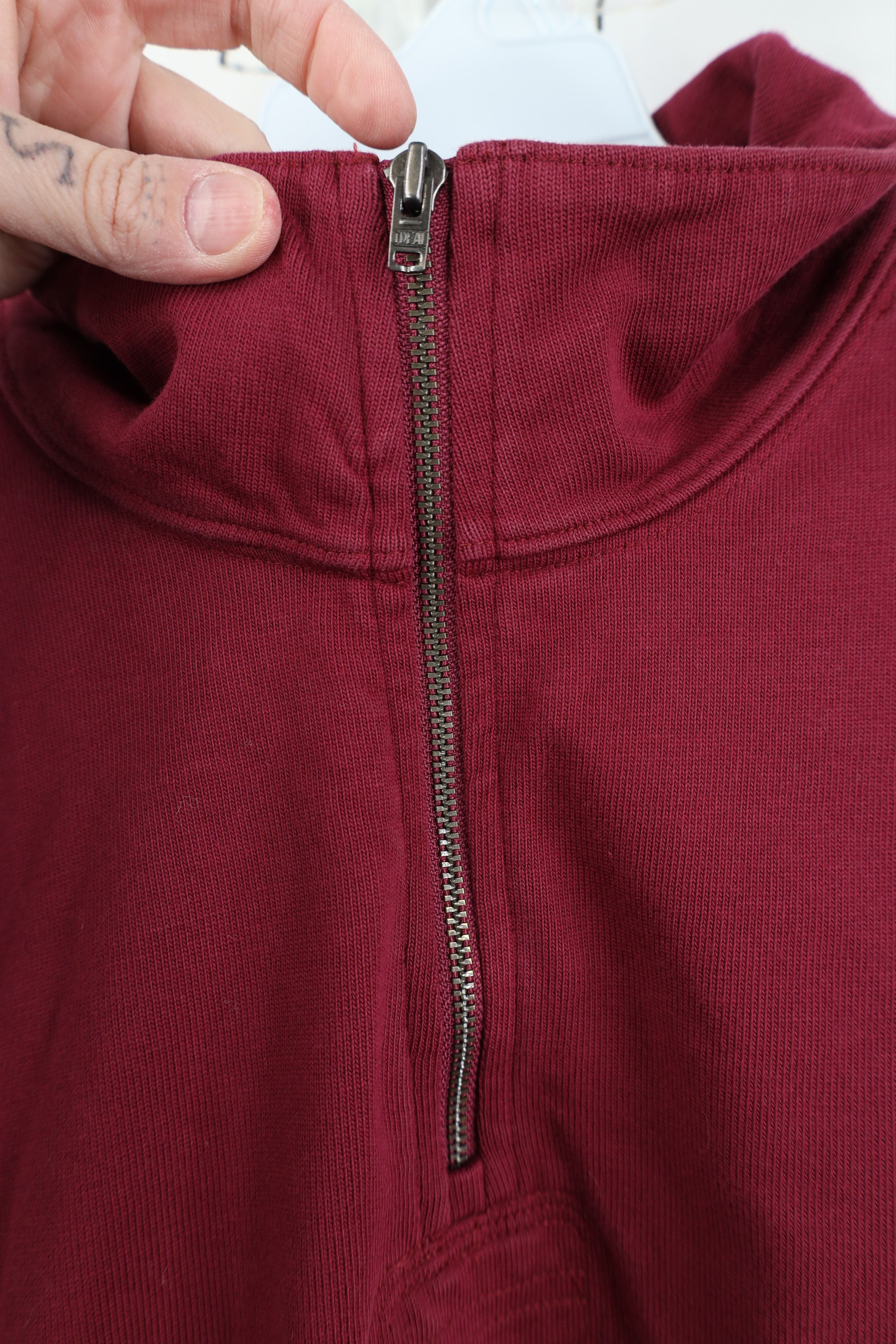 J.Crew Y2K J Crew Oarsman Rugby 1/4 Half Zip Pullover Sweater Red Size US XL / EU 56 / 4 - 9 Thumbnail