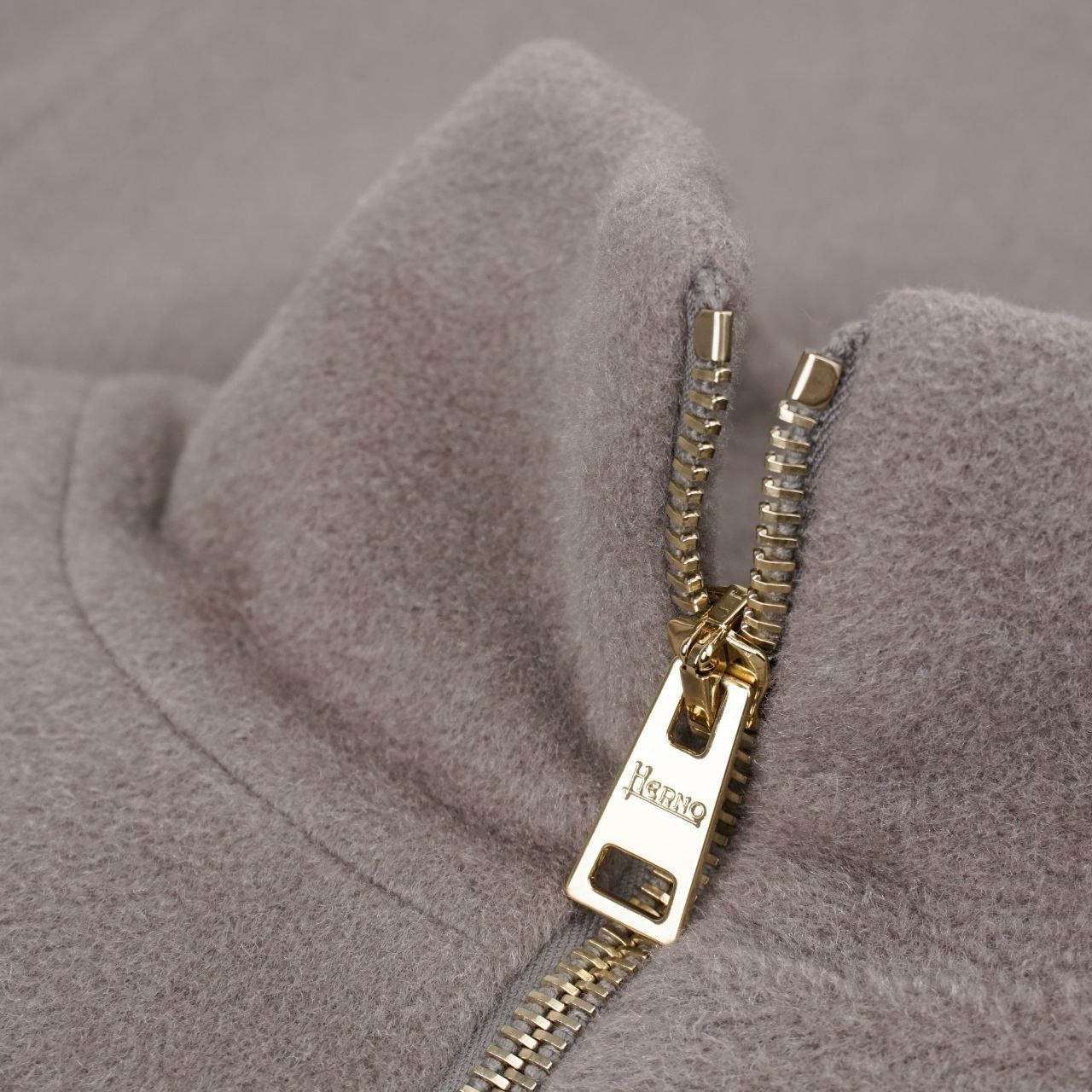 Herno HERNO / Zip Wool-Angora-Silk Coat Size M / US 6-8 / IT 42-44 - 1 Thumbnail