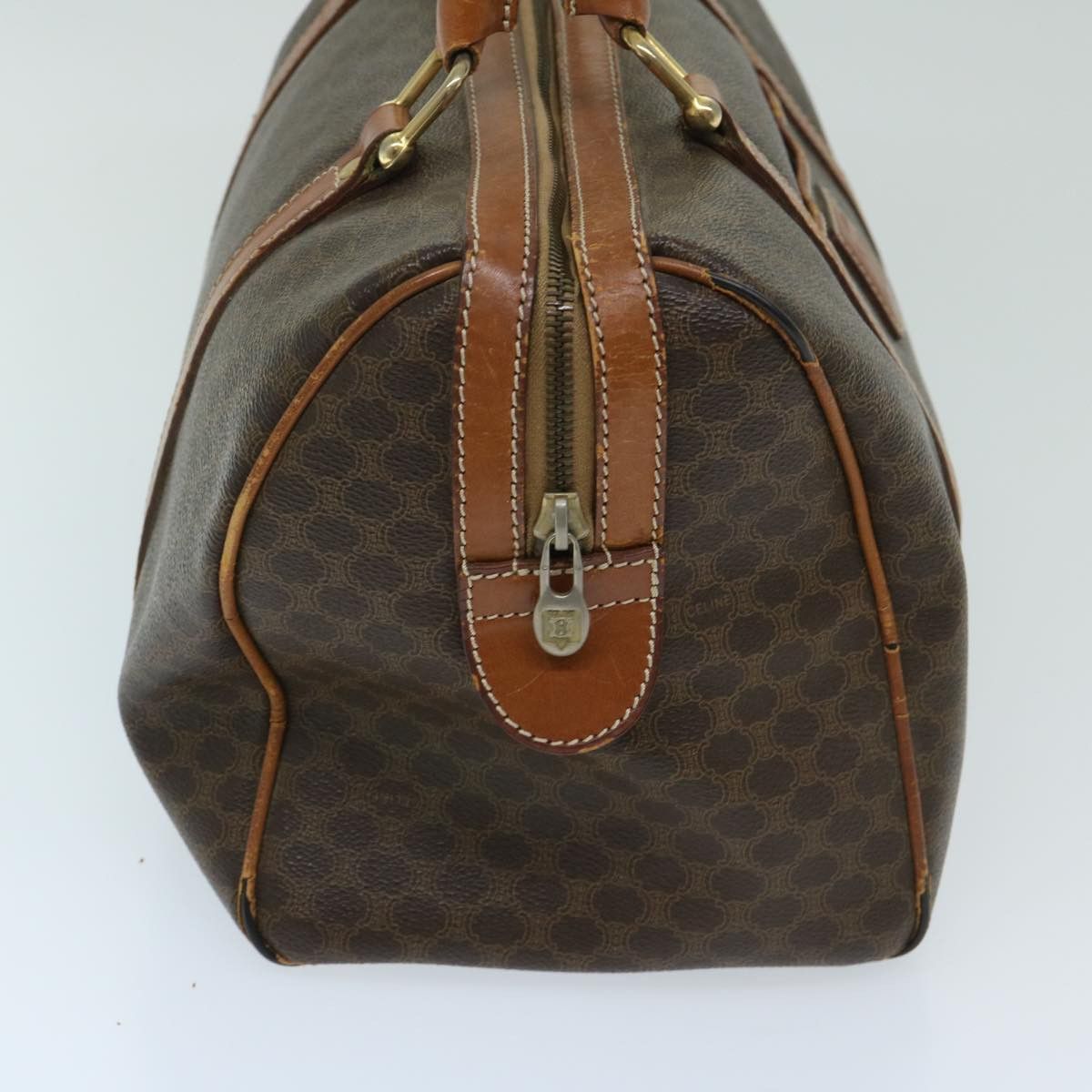 Celine CELINE Macadam Canvas Boston Bag Pvc Brown Size ONE SIZE - 5 Thumbnail