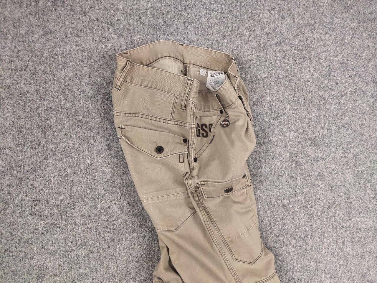 G-Star Vintage g-star raw 3d tapered coj Dark Canvas Cargo Pants Size US 31 - 7 Thumbnail