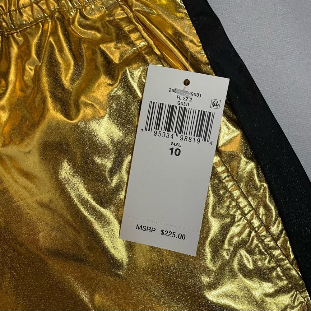 Lauren Ralph Lauren NWT New $225 Lauren Ralph Lauren Gold Metallic Taffeta Jogg Size 32" / US 10 / IT 46 - 5 Thumbnail