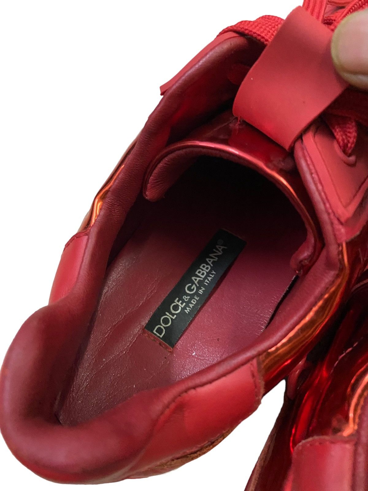 Dolce & Gabbana Dolce&Gabbana Portofino Leather Low Sneakers Size US 8.5 / EU 41-42 - 7 Thumbnail