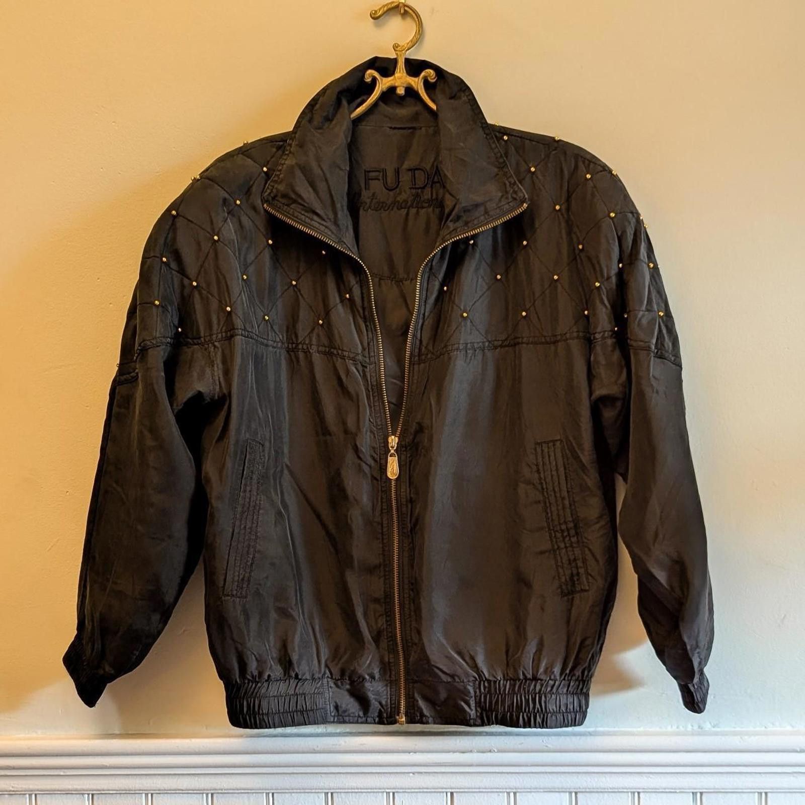 Other Vintage FUDA International 90s Silk Jacket Size S / US 4 / IT 40 - 1 Thumbnail
