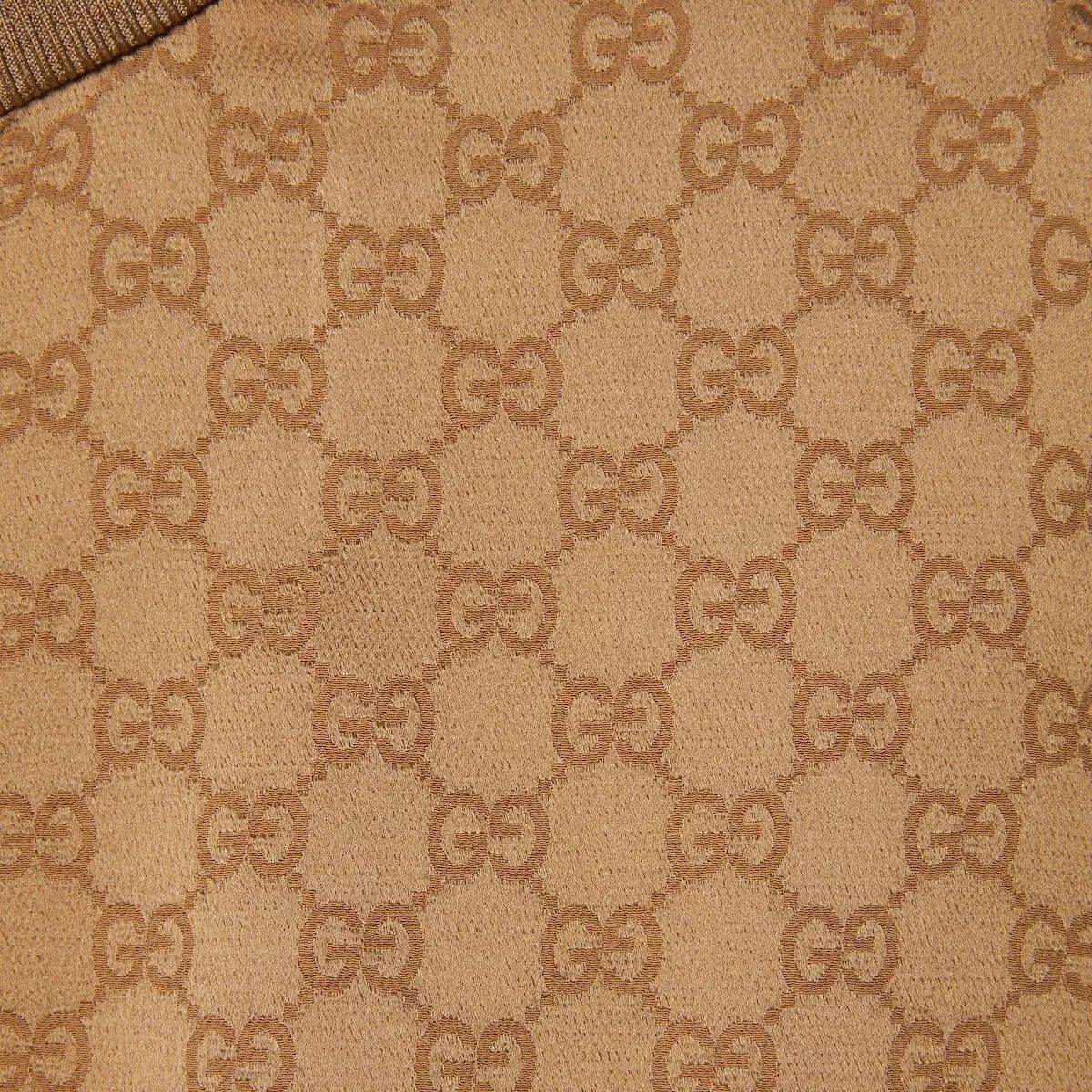 Gucci GUCCI Camel GG Jacquard Zip Track Jacket New & Authentic Size XS / US 0-2 / IT 36-38 - 2 Thumbnail