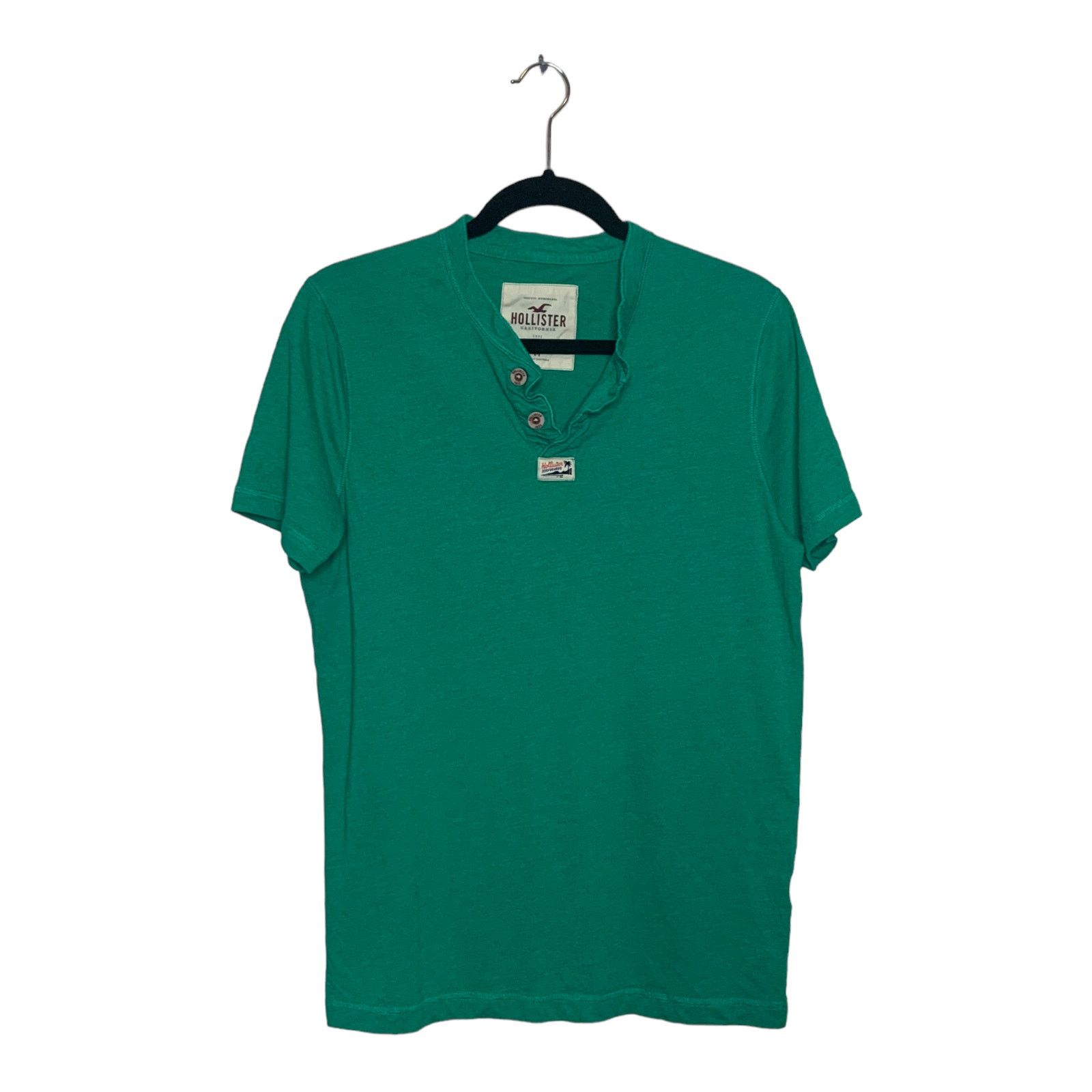 Hollister Hollister Green Short Sleeves T-Shirt Size M Size US M / EU 48-50 / 2 - 6 Thumbnail