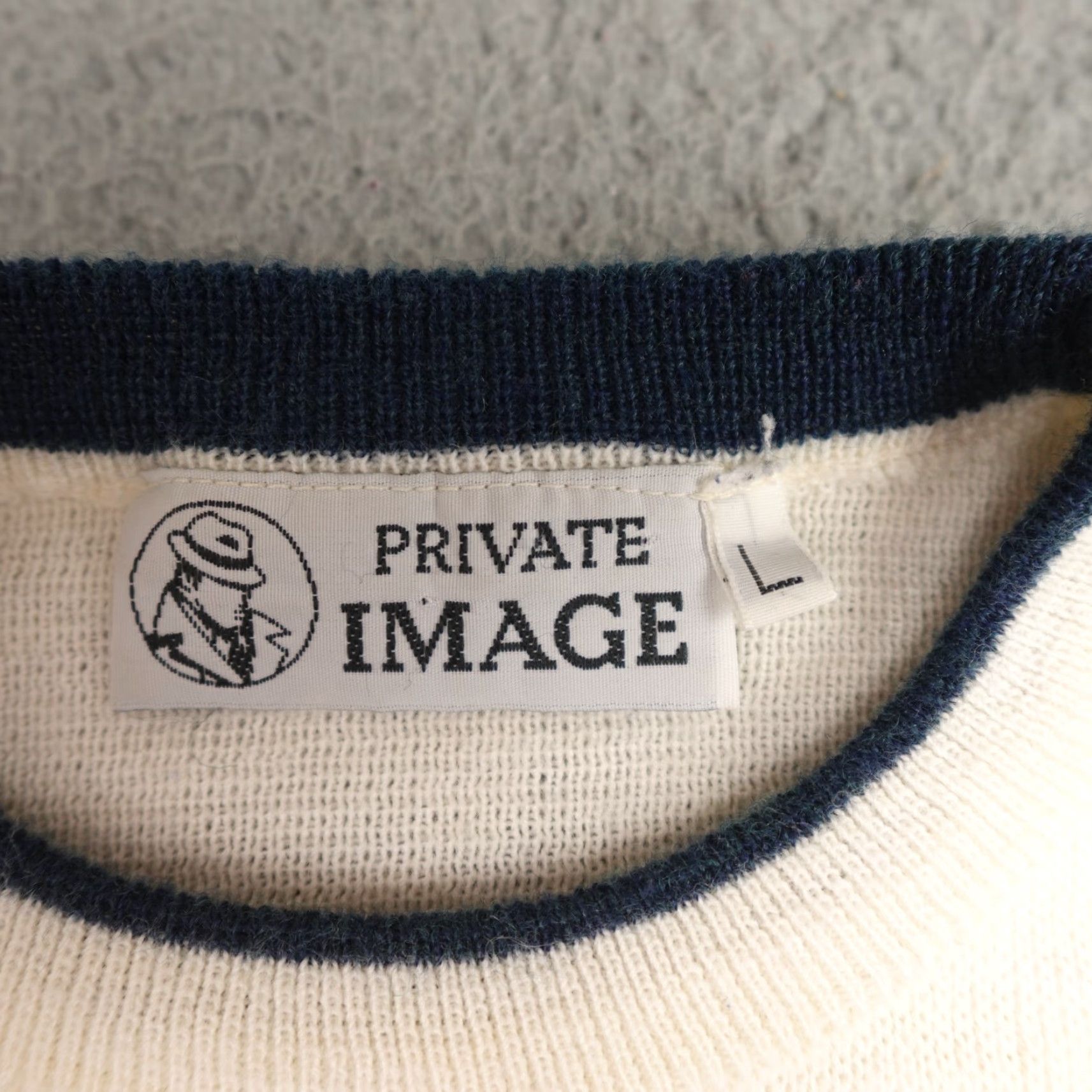 Vintage Private Image Geometric Wool Blend Sweater Mens Large Brown Crew Neck Knit Pullover Vintage 90s Retro All Seasons Size US L / EU 52-54 / 3 - 2 Thumbnail