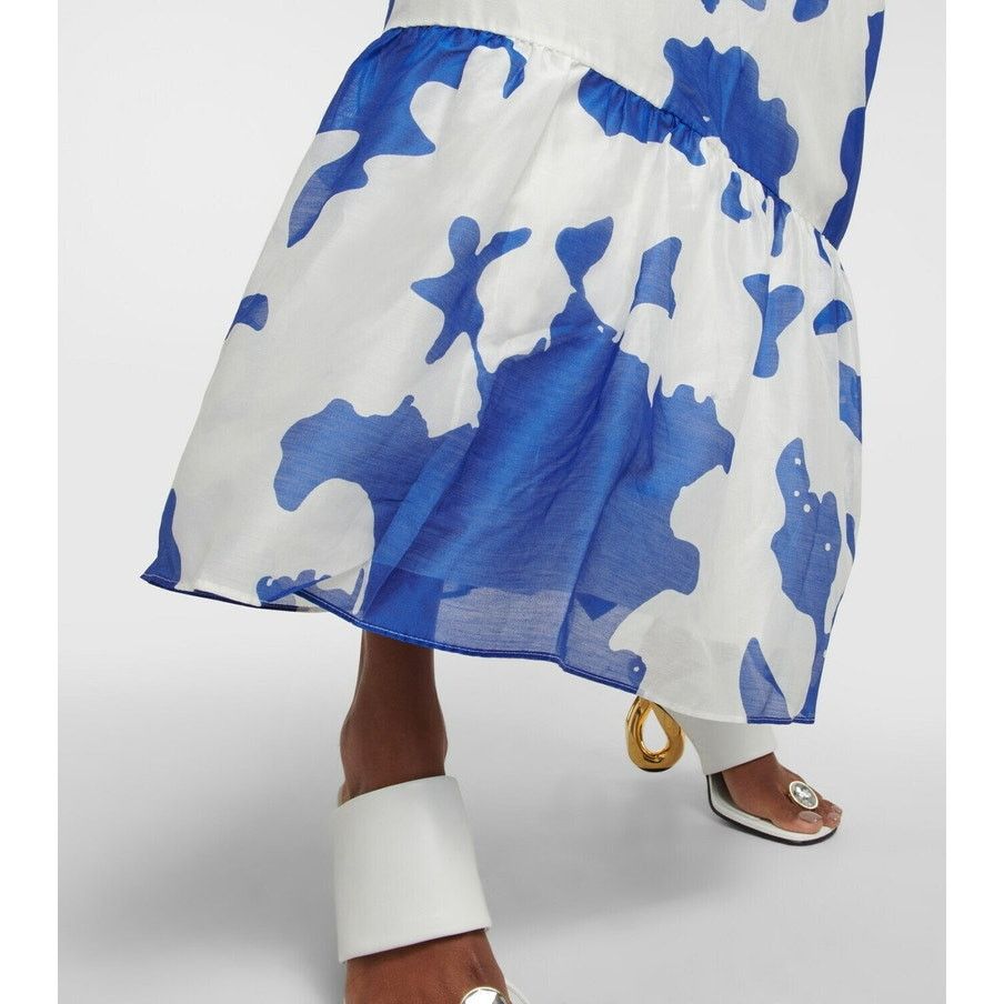 SIR. Sir The Label Vivi Frill Maxi Dress blue white size US 2 XS Size XS / US 0-2 / IT 36-38 - 14 Thumbnail