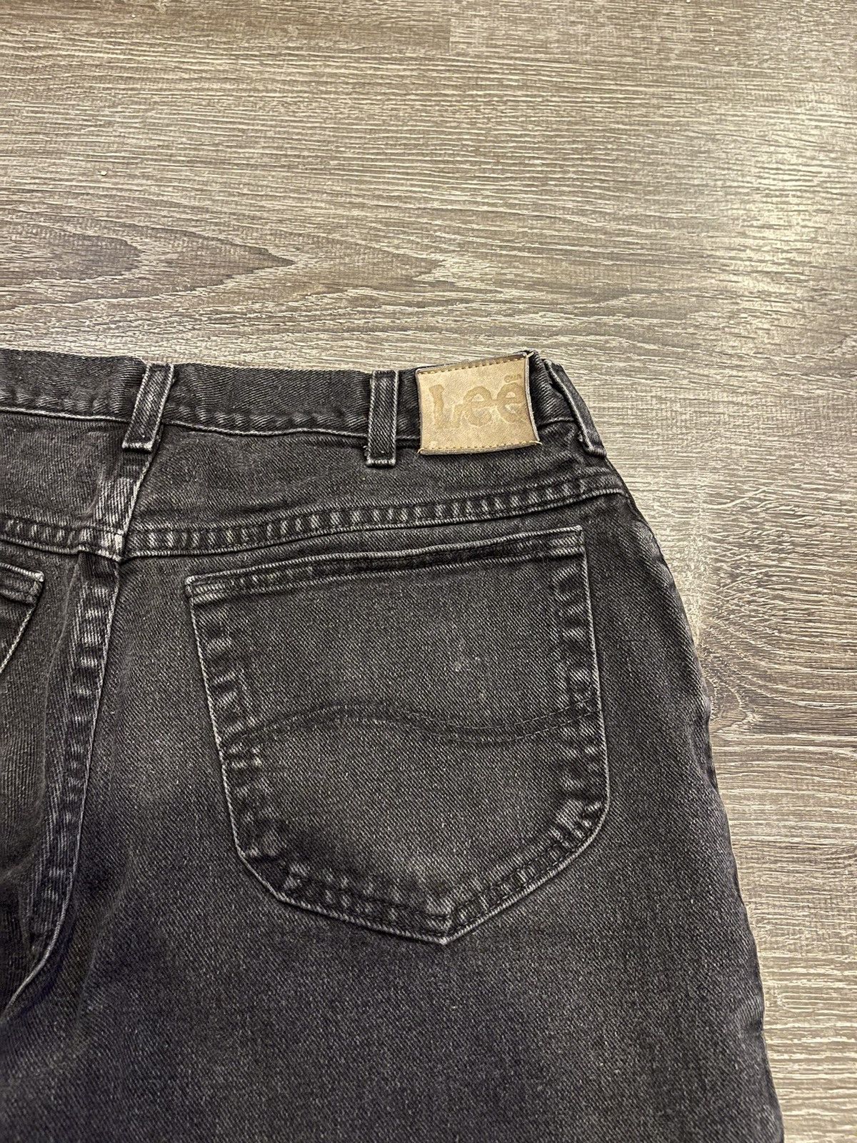 Lee × Vintage Crazy Vintage Relaxed Lee Black Jeans Size US 33 - 5 Thumbnail