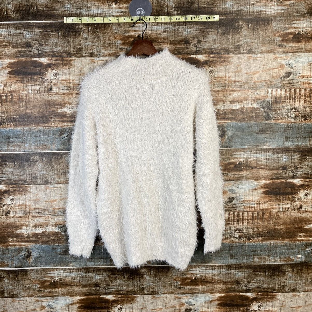 Homespun Knitwear DL GU White Mohair fur shaggy Knitwear #C1099 Size M / US 6-8 / IT 42-44 - 12 Thumbnail
