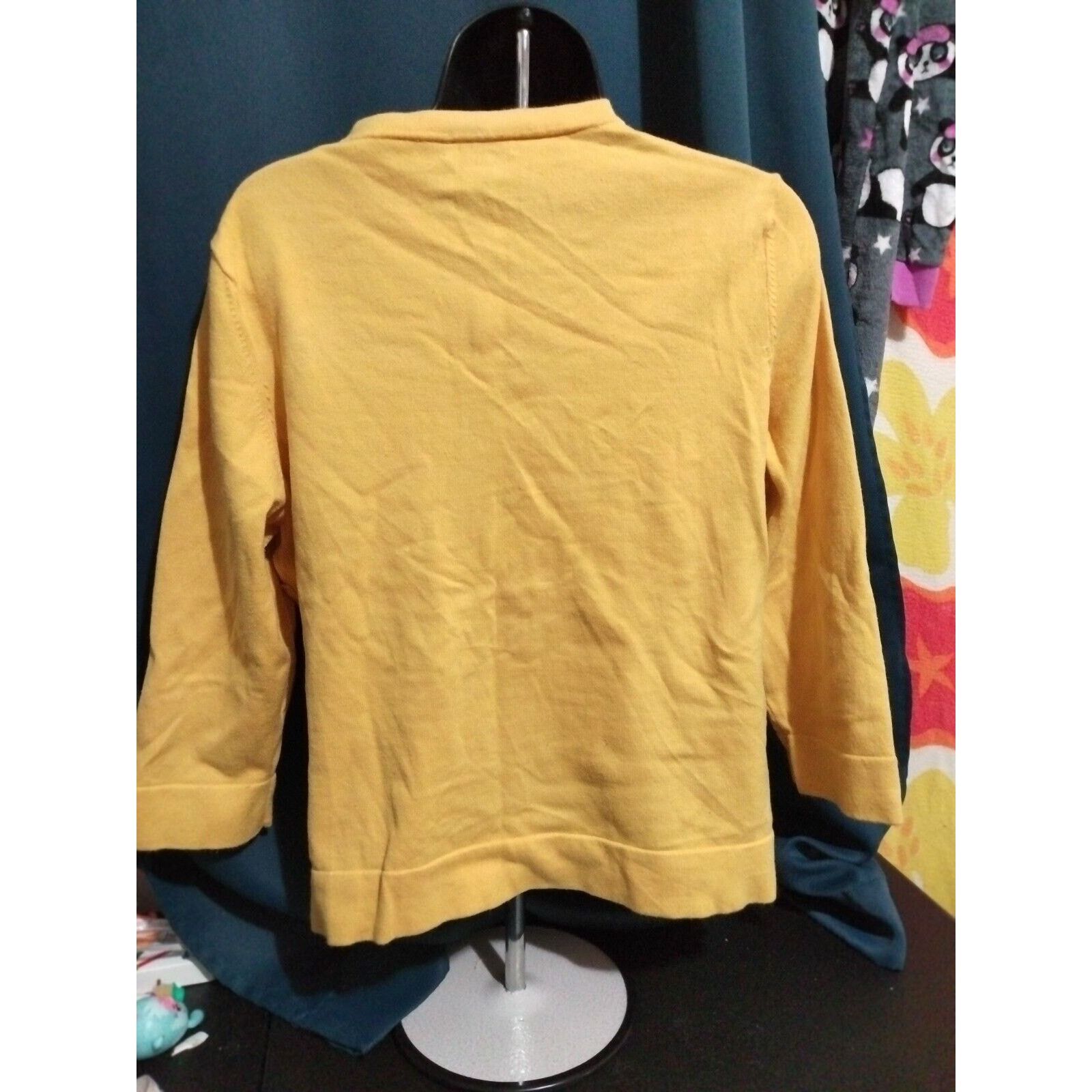 Other Charter Club Petite Large yellow Embroidered Sweater Size L / US 10 / IT 46 - 5 Thumbnail