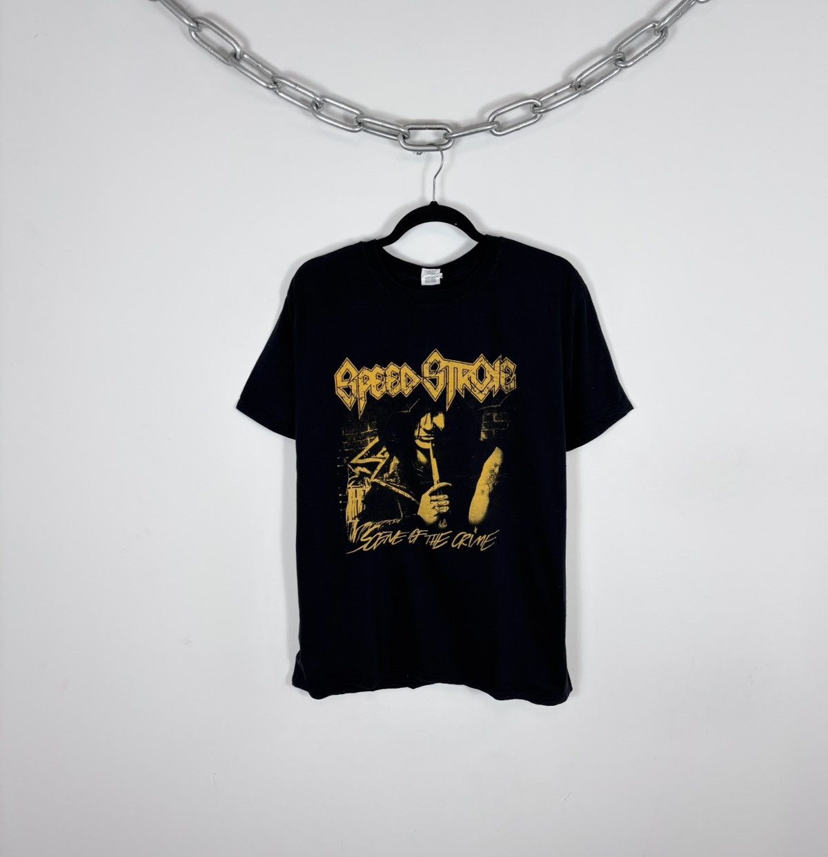 Band Tees Speed Stroke Scene Of The Crime Song Band Black T-Shirt Tee Size US L / EU 52-54 / 3 - 1 Thumbnail