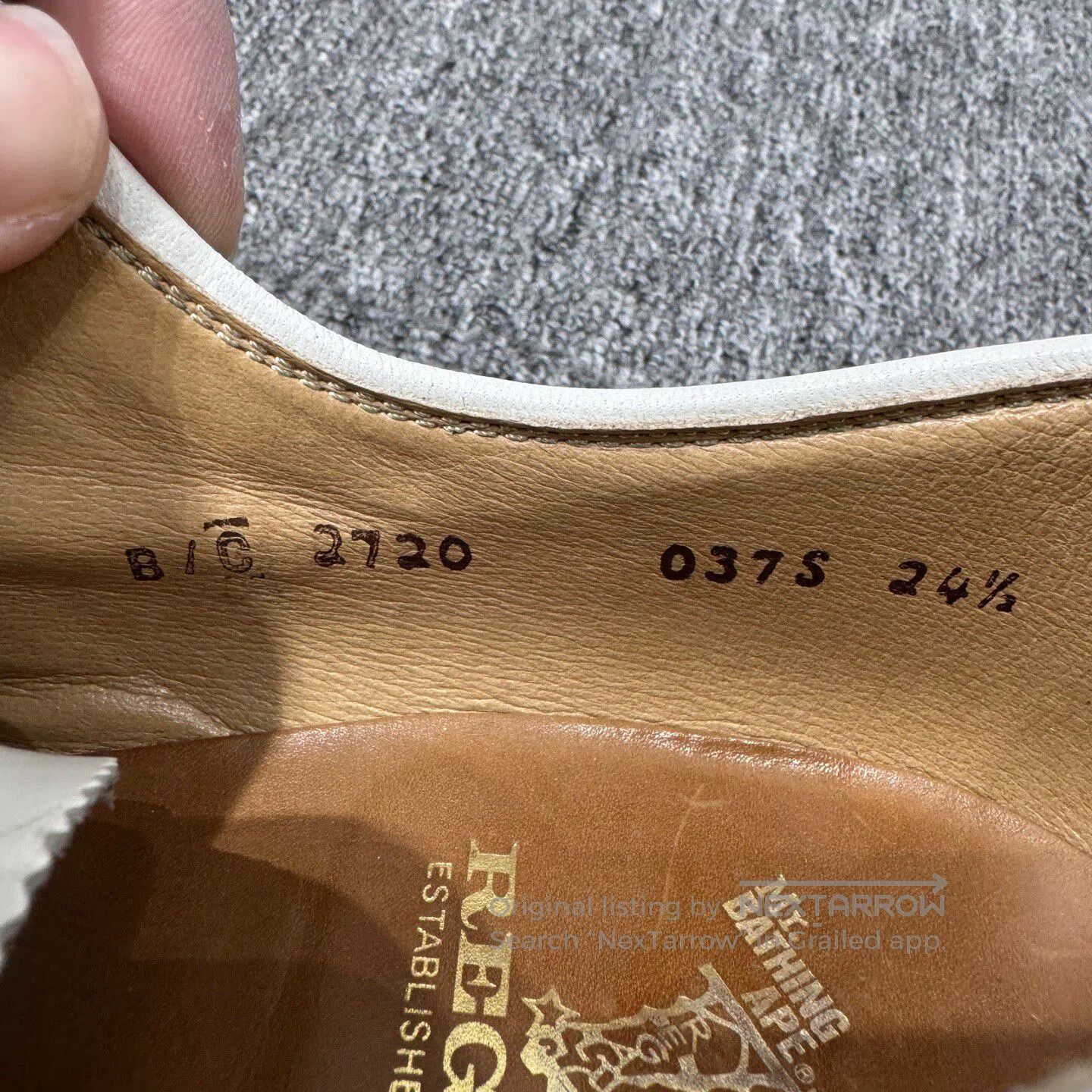 Other BATHING APE Carved leather shoe| Size US 6 / EU 39 - 5 Thumbnail