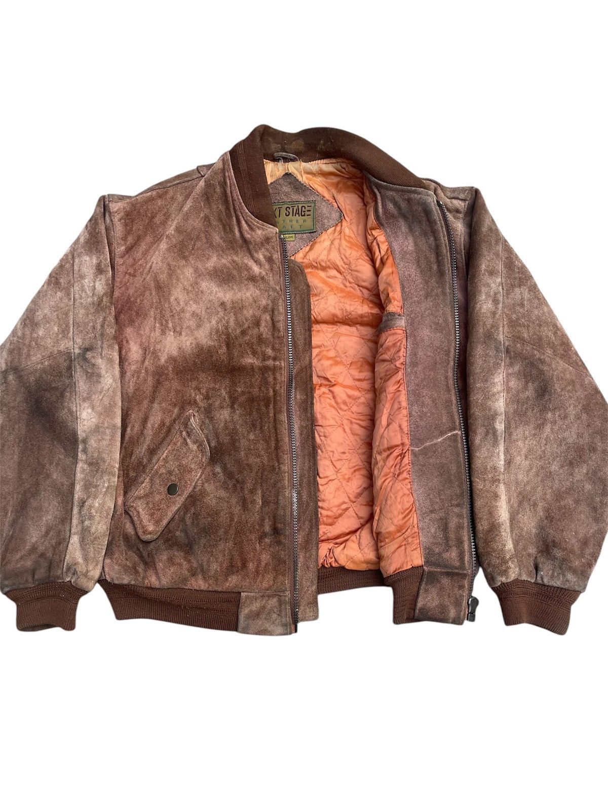 Vintage Vintage Next Stage Suede Leather Jacket Size US L / EU 52-54 / 3 - 5 Thumbnail