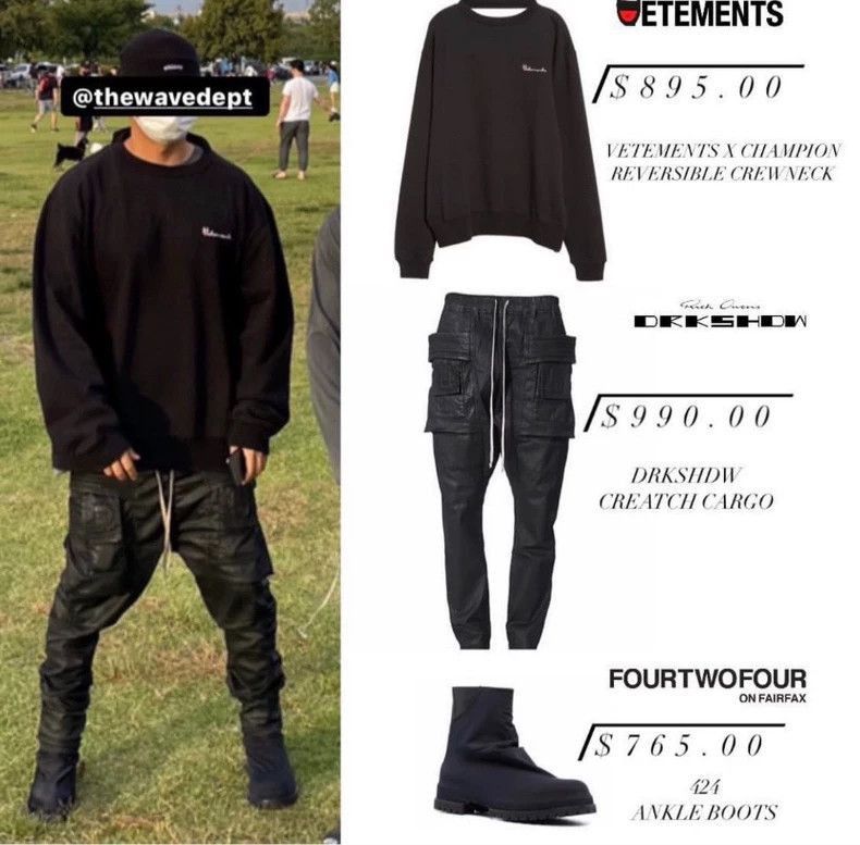 Rick Owens Rick Owens Double-ring wax coating-2506 Size US 28 / EU 44 - 7 Thumbnail