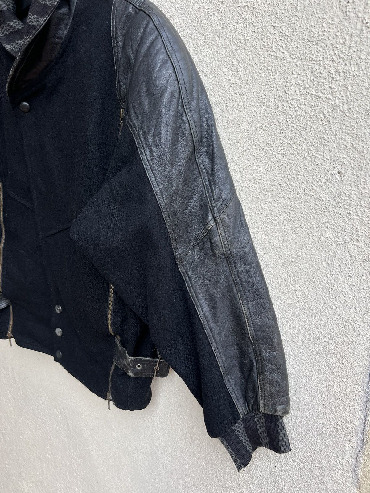 Leather Vintage Arrston Volaju Japan Distress Hybrid Leather Jacket Size US M / EU 48-50 / 2 - 7 Thumbnail