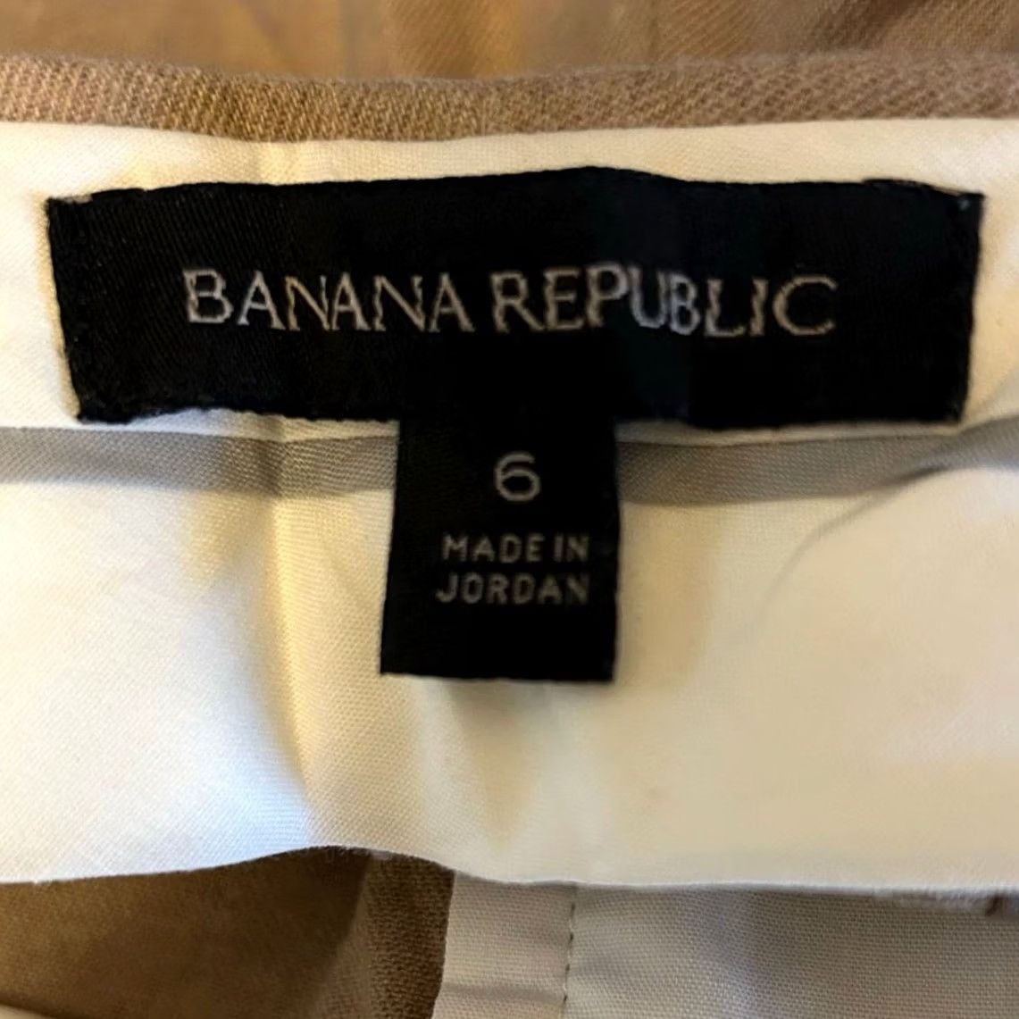 Banana Republic Banana Republic Womens Pants Tan Mid Rise Sloan Fit Cropped Ankle Stretch 6 Size 24" / US 00 / IT 34 - 5 Thumbnail