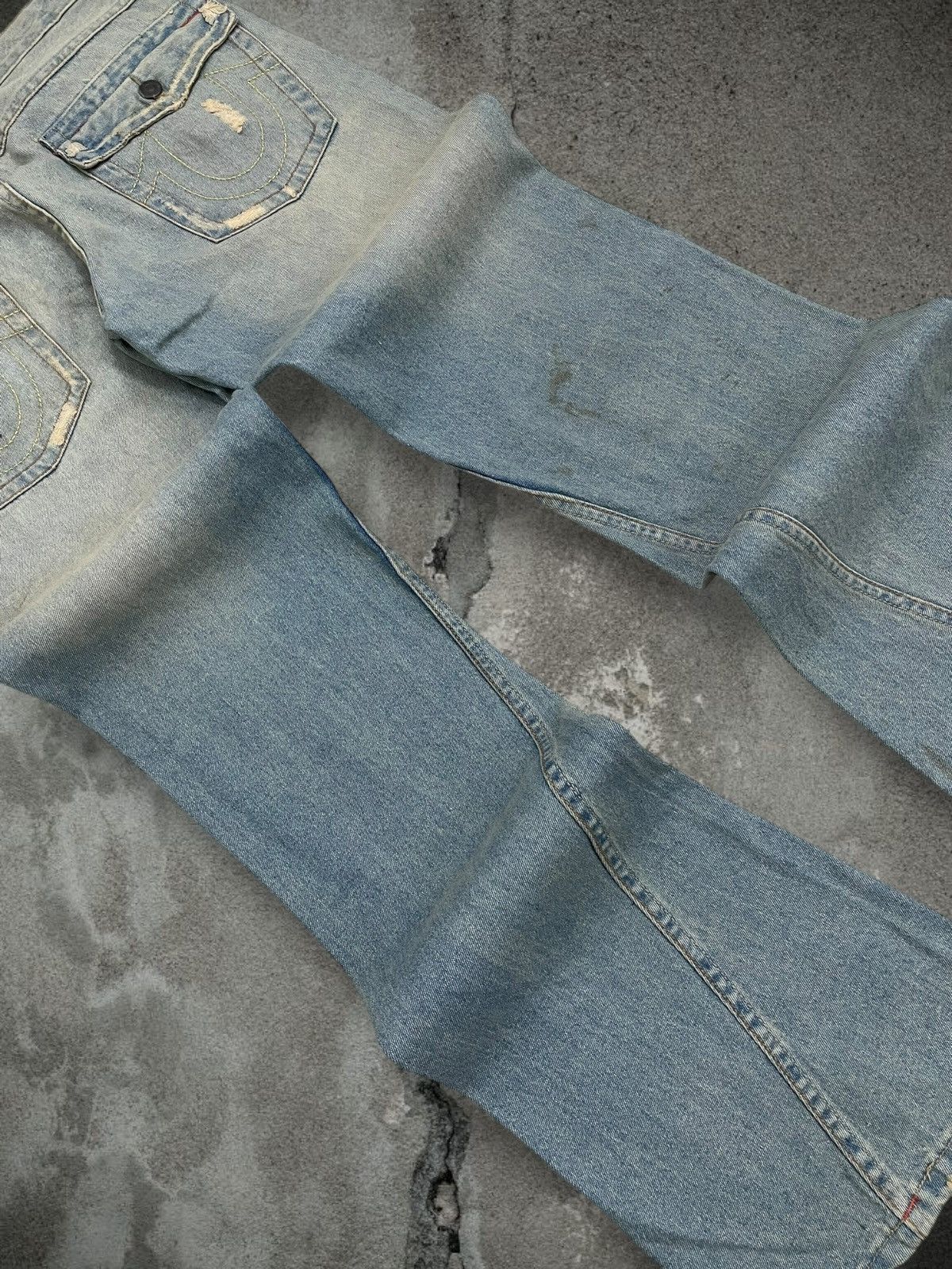 Tornado Mart Vintage Og 90s Japan Fancy Collection Patchwork Flared Denim Size US 32 / EU 48 - 16 Thumbnail