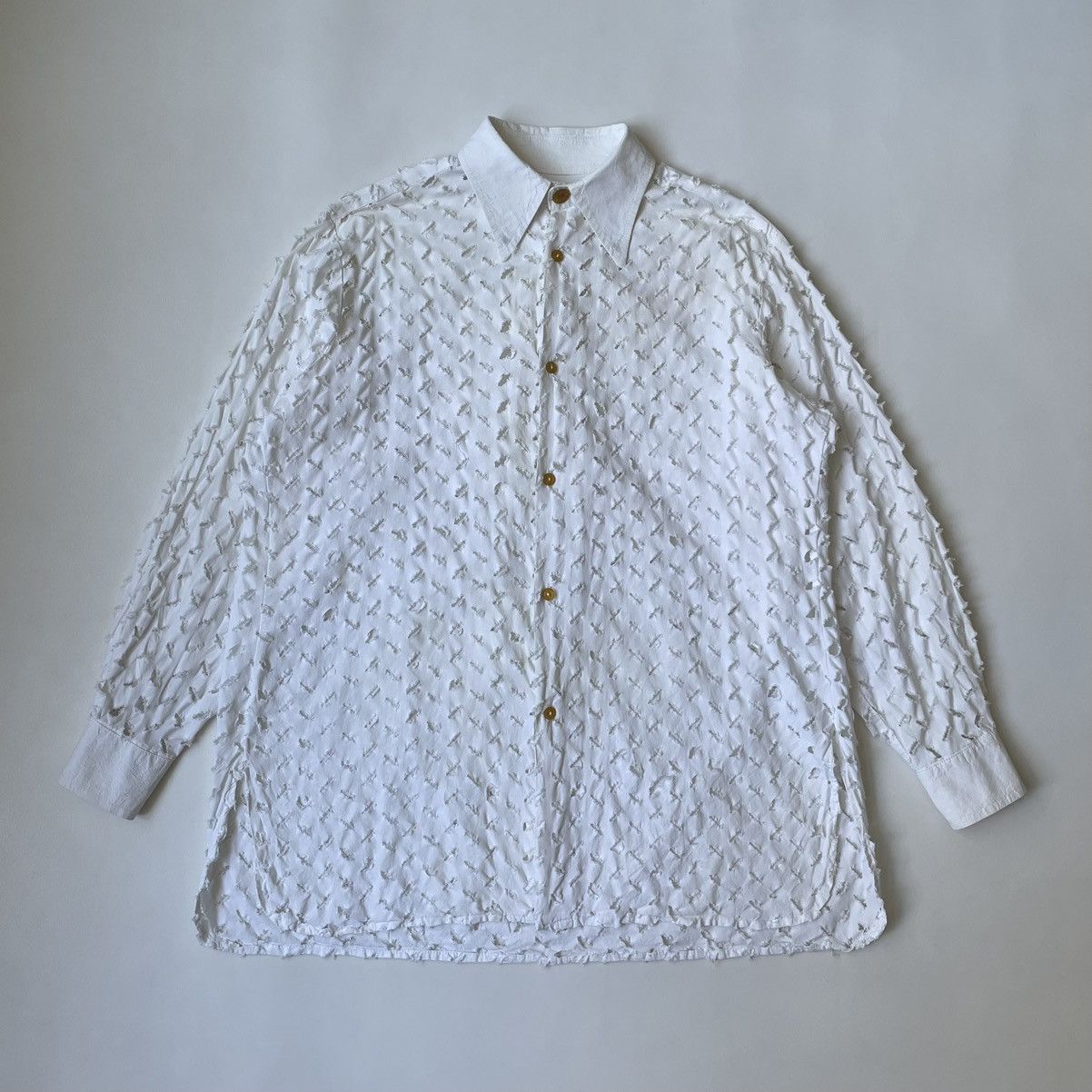 Vivienne Westwood S/S 1991 ‘Cut Slash & Pull’ White Cotton Shirt Size US S / EU 44-46 / 1 - 17 Thumbnail
