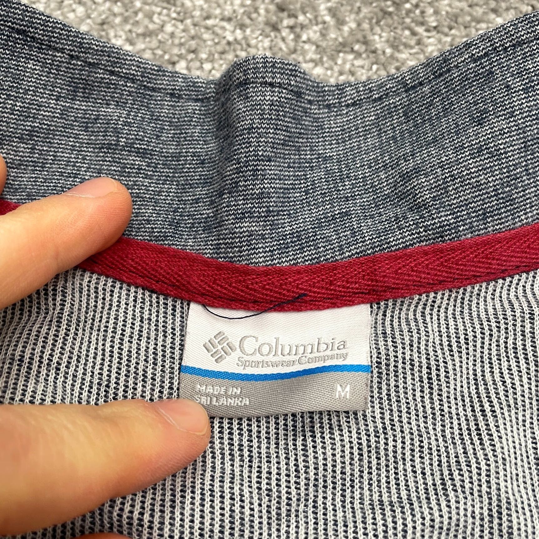 Vintage Columbia Sweatshirt Men Medium Gray 1/4 Zip Pullover Casual Outdoor All Seasons Mock Neck Long Sleeve Regular Fit Size US M / EU 48-50 / 2 - 4 Thumbnail