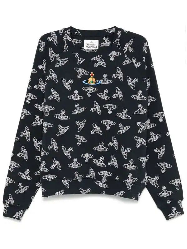 Vivienne Westwood o1srvl11e0326 Raglan Sweatshirt in Navy Blue Size US M / EU 48-50 / 2 - 1 Thumbnail