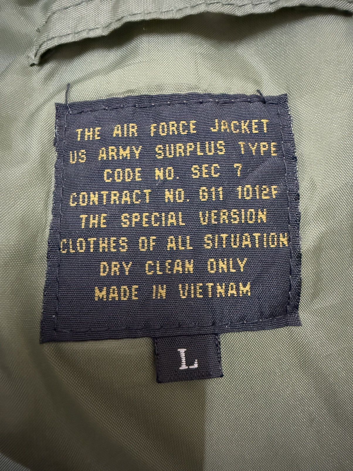 Other THE AIRFORCE JACKET US ARMY COLD WEATHER FLIGHT JACKET Size US L / EU 52-54 / 3 - 9 Thumbnail