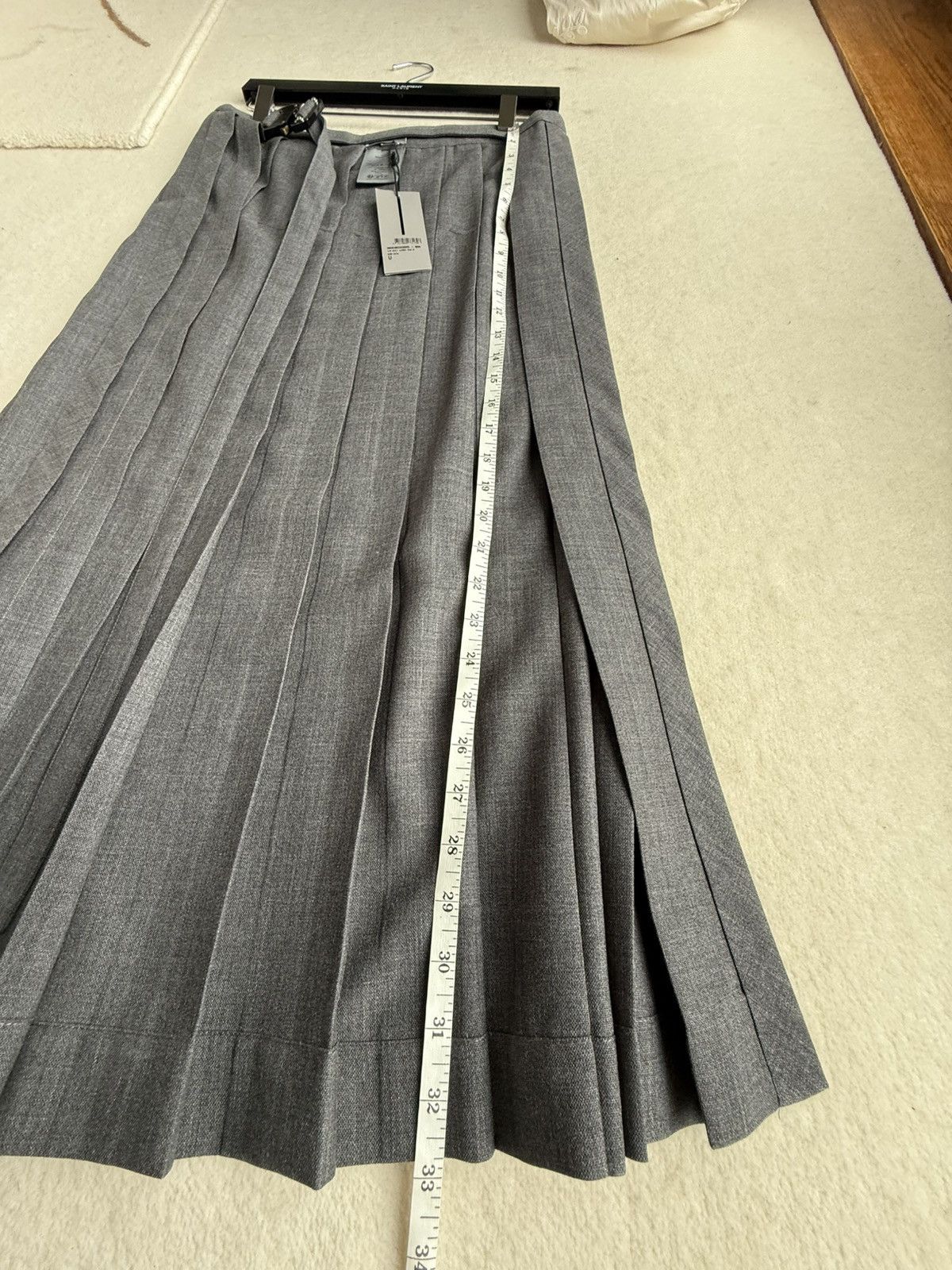 Dior $3.9k FW23 Dior buckle belt kilt skirt Kim Jones grey grail Size ONE SIZE - 7 Thumbnail
