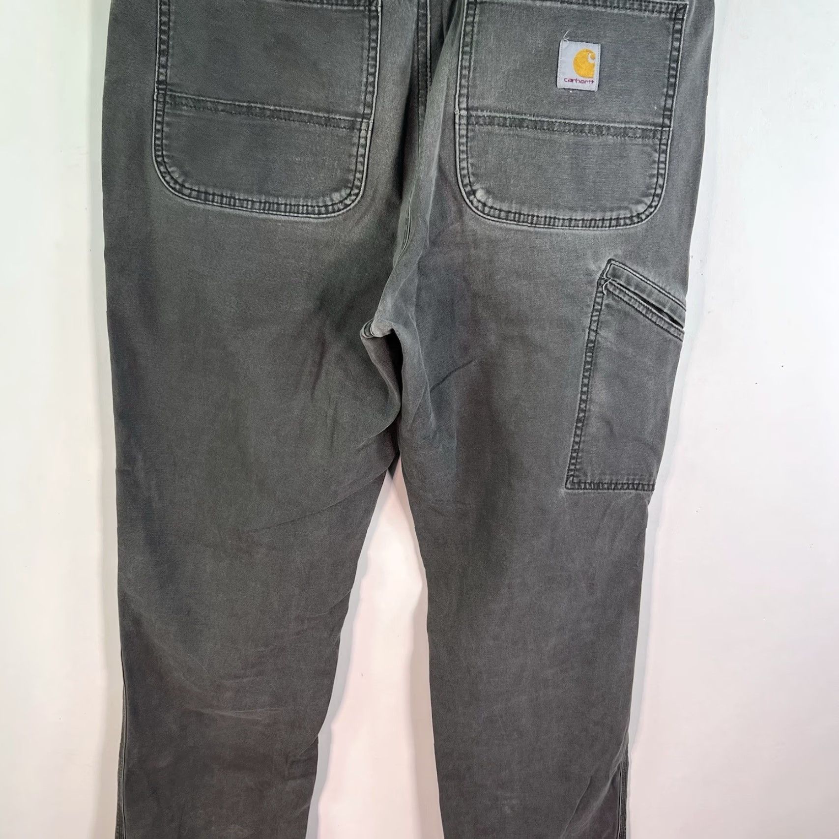 Carhartt Carhartt Cargo Pant - Rugged Flex Relaxed Fit BN2291 - Men - Size 34 - Gray Canvas Pant - 5-Pocket Cargo Jeans - Straight Leg - Zip Closure Size US 34 / EU 50 - 7 Thumbnail