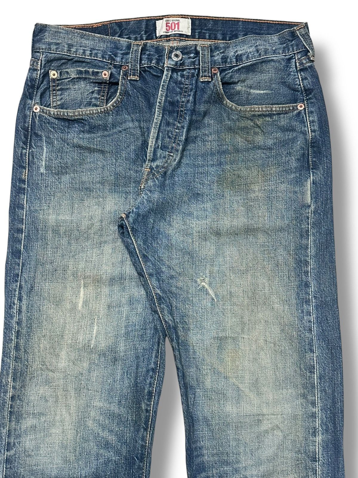 Levi's Levis 501 Vintage 90's Straight Cut Button Fly With Faded Size US 32 / EU 48 - 4 Thumbnail