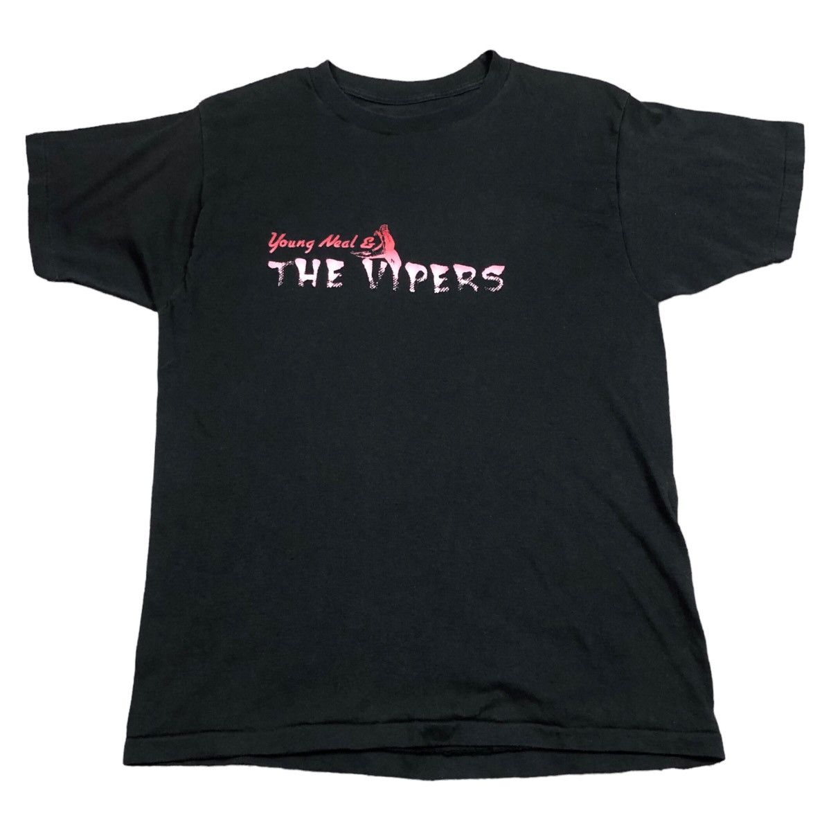 Band Tees Vintage 80s Young Neal & The Vipers Band Shirt Adult Medium Size US M / EU 48-50 / 2 - 1 Thumbnail