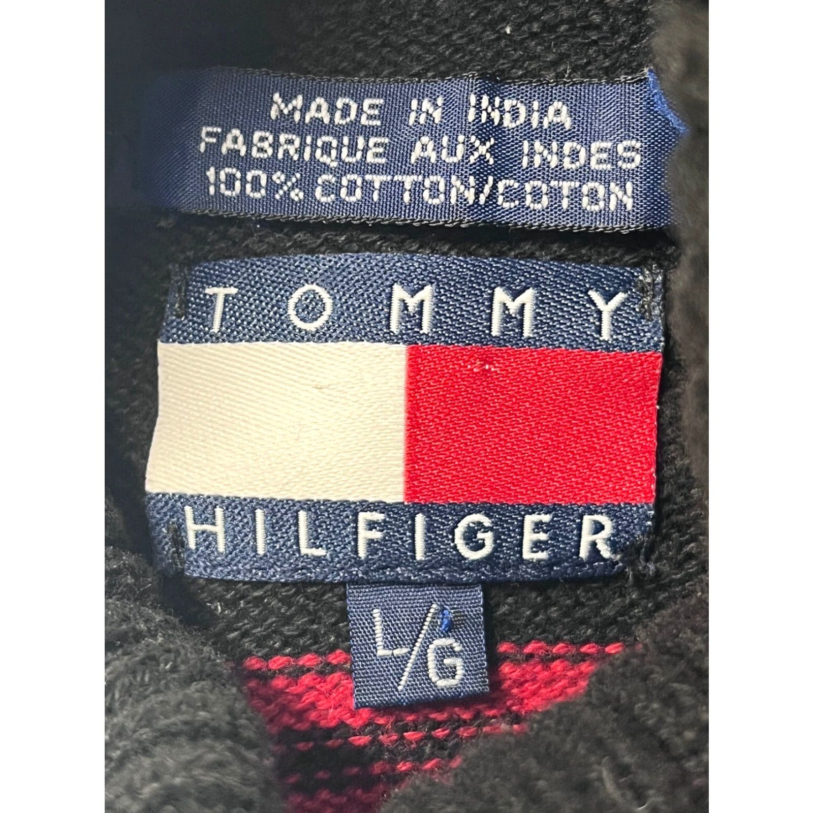 Tommy Hilfiger Womens Tommy Hilfiger Turtleneck Sweater Striped Ribbed Vtg Y2K Sz L VGUC Multicolor Long Sleeve Pullover 100% Cotton Size L / US 10 / IT 46 - 6 Thumbnail