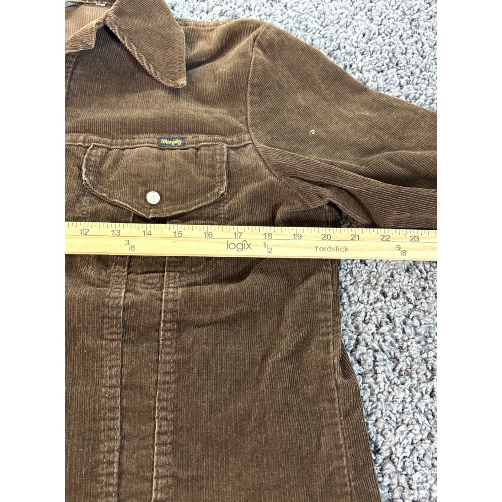 Wrangler VINTAGE Wrangler Jacket Corduroy Pearl Snap Cowboy Cut L Brown 70s USA Made Rare Rockabilly Mens Size US L / EU 52-54 / 3 - 3 Thumbnail