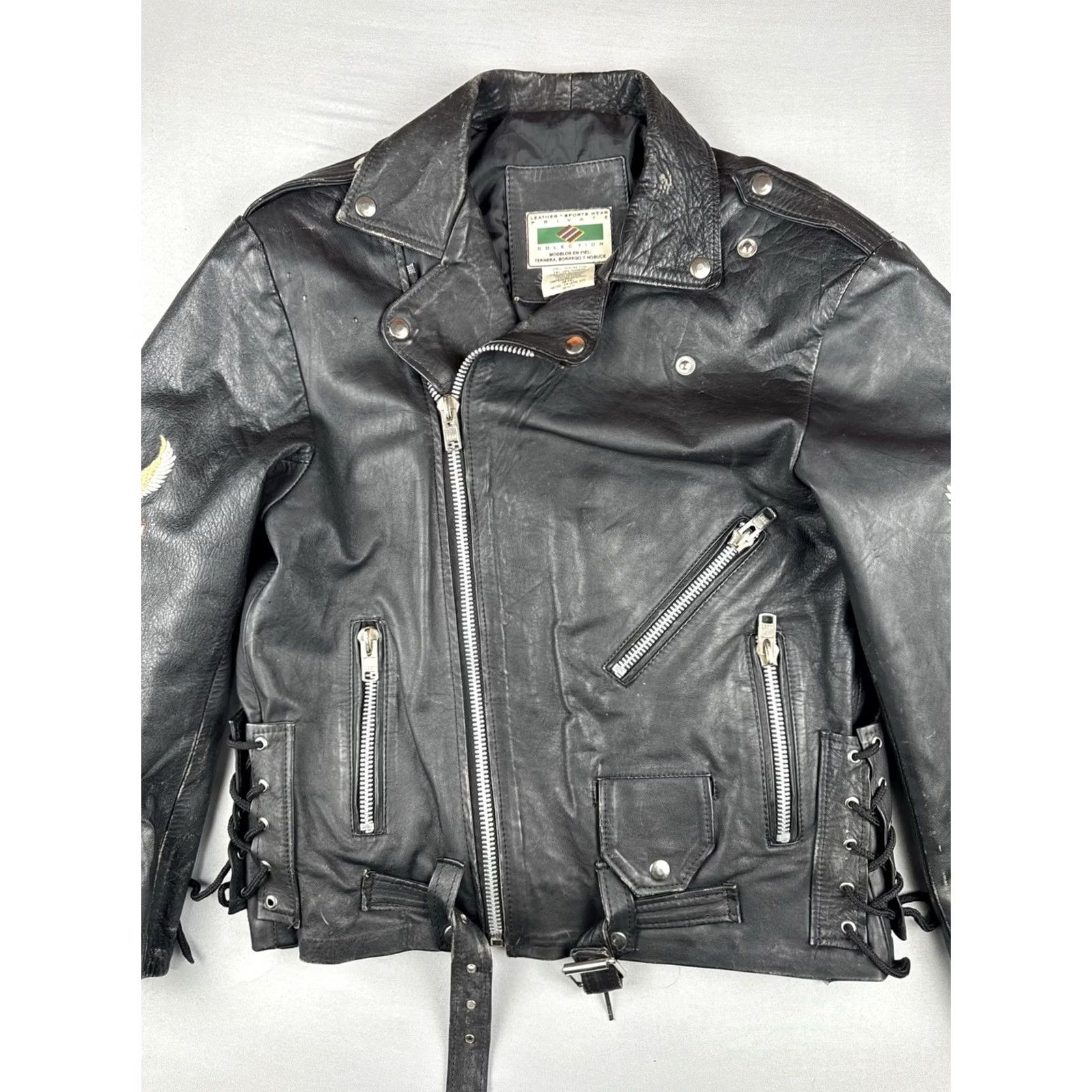 Harley Davidson VINTAGE Harley Davidson Leather Motorcycle Jacket Eagle Piel Mexico Biker M Mens Black Jacket Size US M / EU 48-50 / 2 - 3 Thumbnail