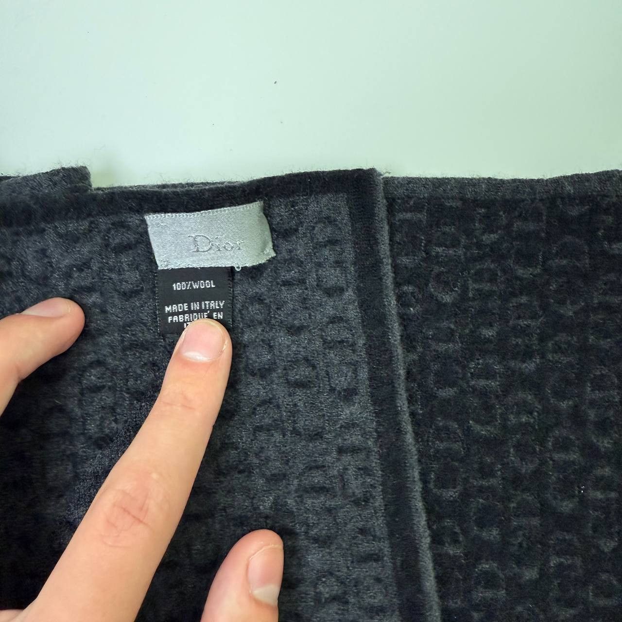 Dior Authentic Christian Dior Wool Monogram Scarf Size ONE SIZE - 5 Thumbnail