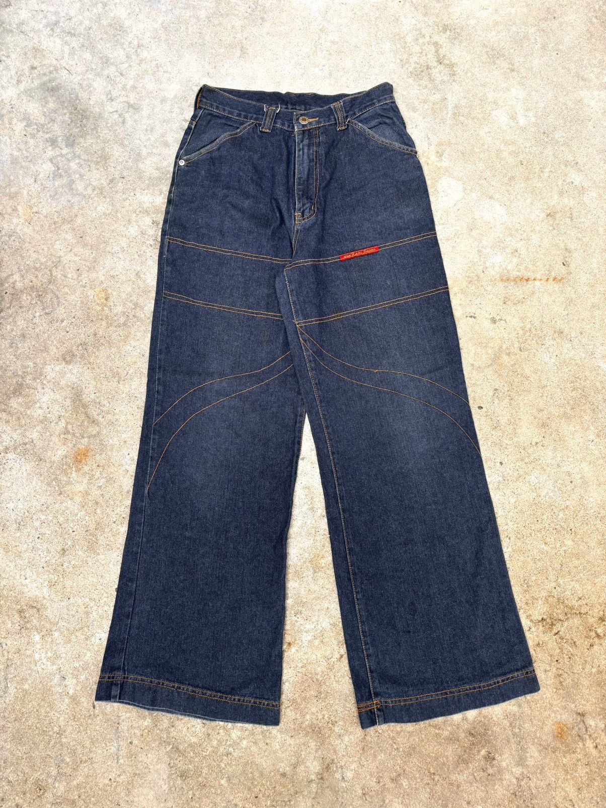Japanese Brand Vintage Yue REN BOY Jeans (JNCO Style) Skateboard Size US 26 / EU 42 - 2 Thumbnail
