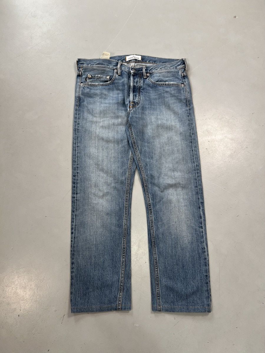 Vintage Super rare vintage stone island straight fit denim Size US 34 / EU 50 - 9 Thumbnail