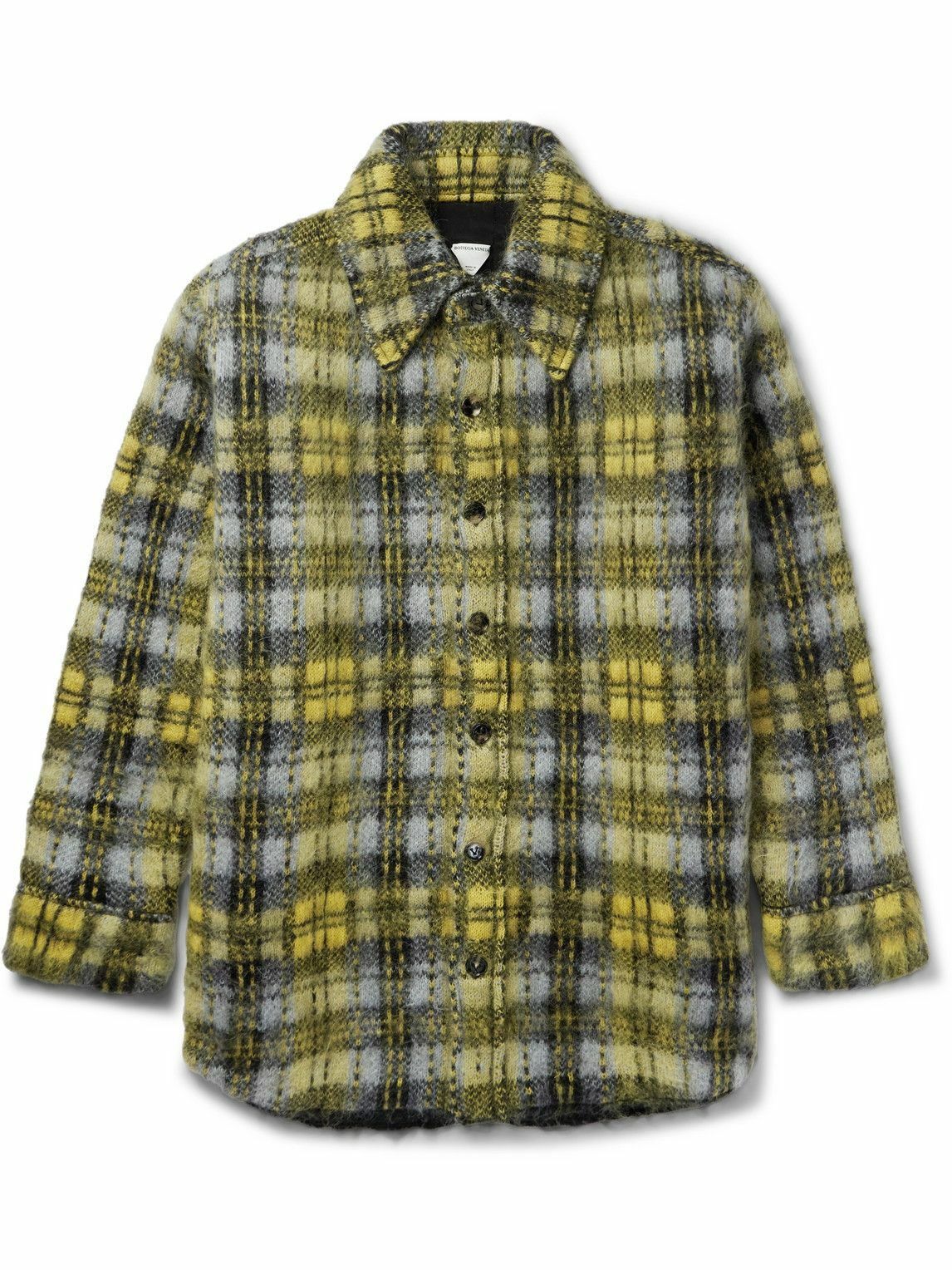 Bottega Veneta Oversized Checked Mohair-Blend Jacket Size US M / EU 48-50 / 2 - 1 Thumbnail