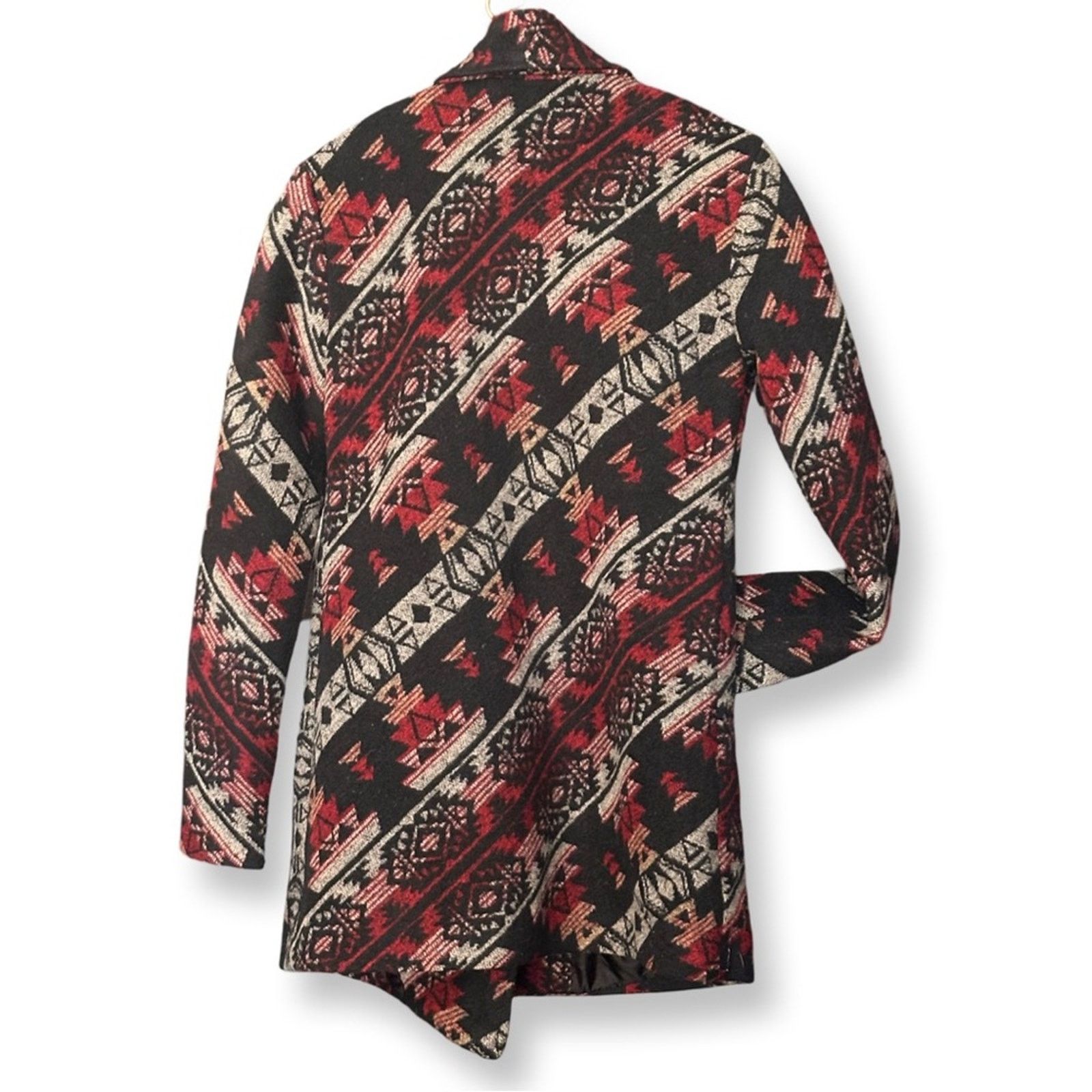 Quinn Quinn Large Collared Aztec Design Single Button Coat Size S / US 4 / IT 40 - 3 Thumbnail