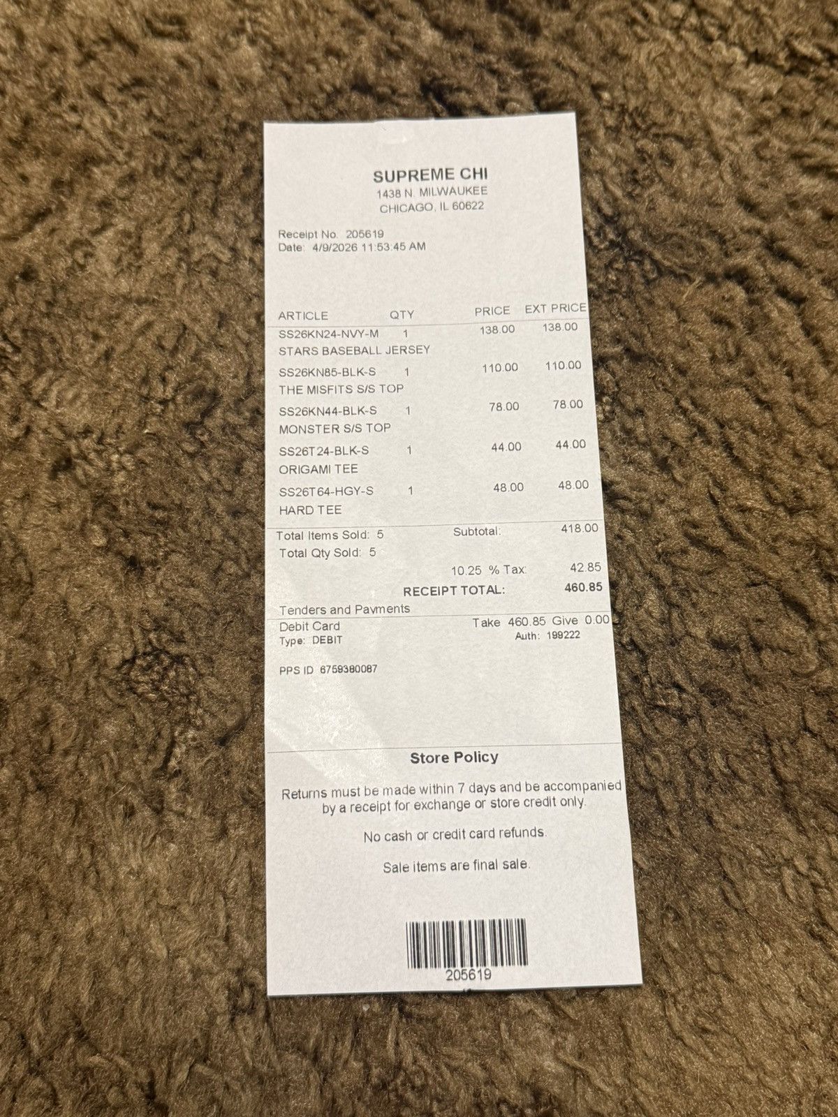 Supreme Supreme Its Just Hard Tee Heather Grey Small Size US S / EU 44-46 / 1 - 7 Thumbnail