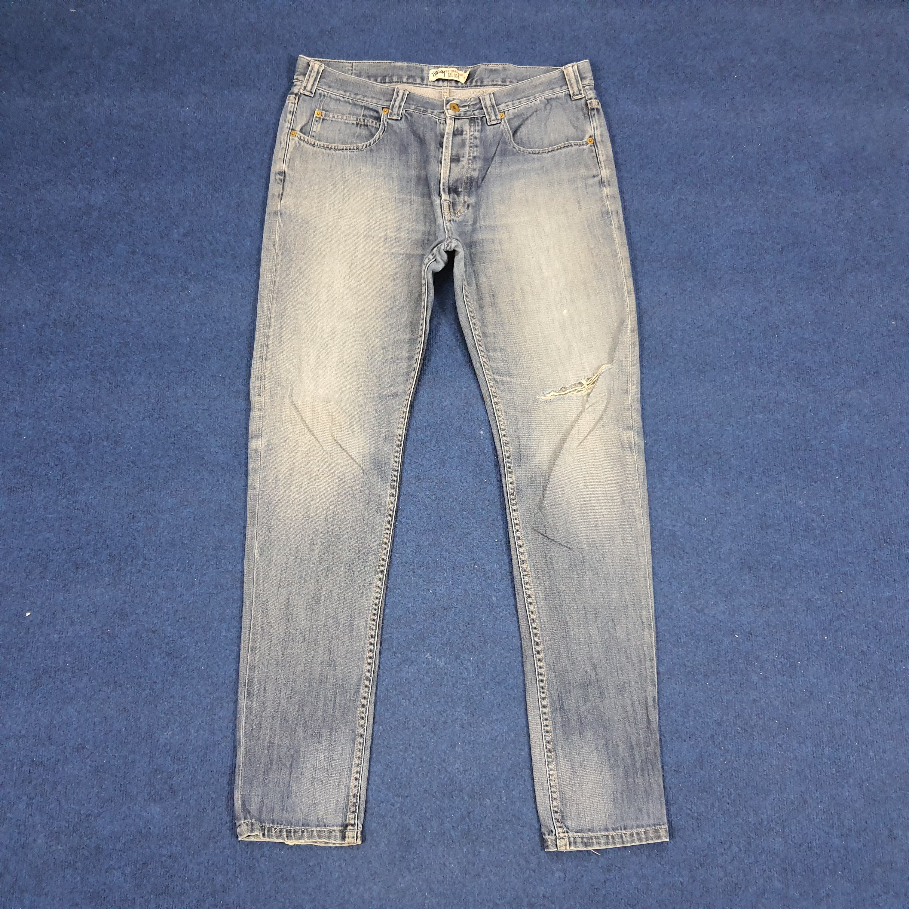 Stussy × Vintage Vintage Stussy Custom Logo Streetwear Jeans Size US 36 / EU 52 - 4 Thumbnail